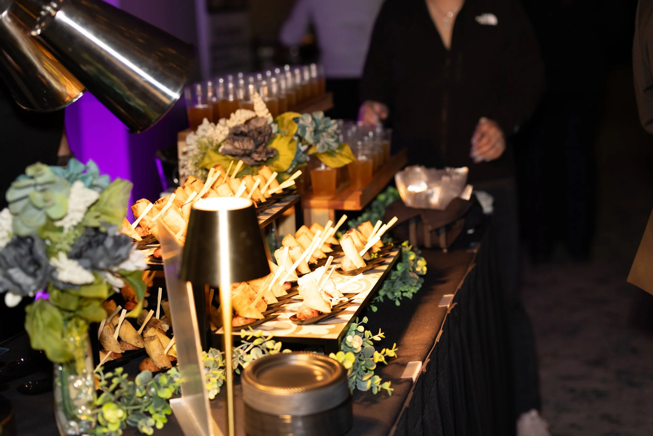 Catering display at gala event.