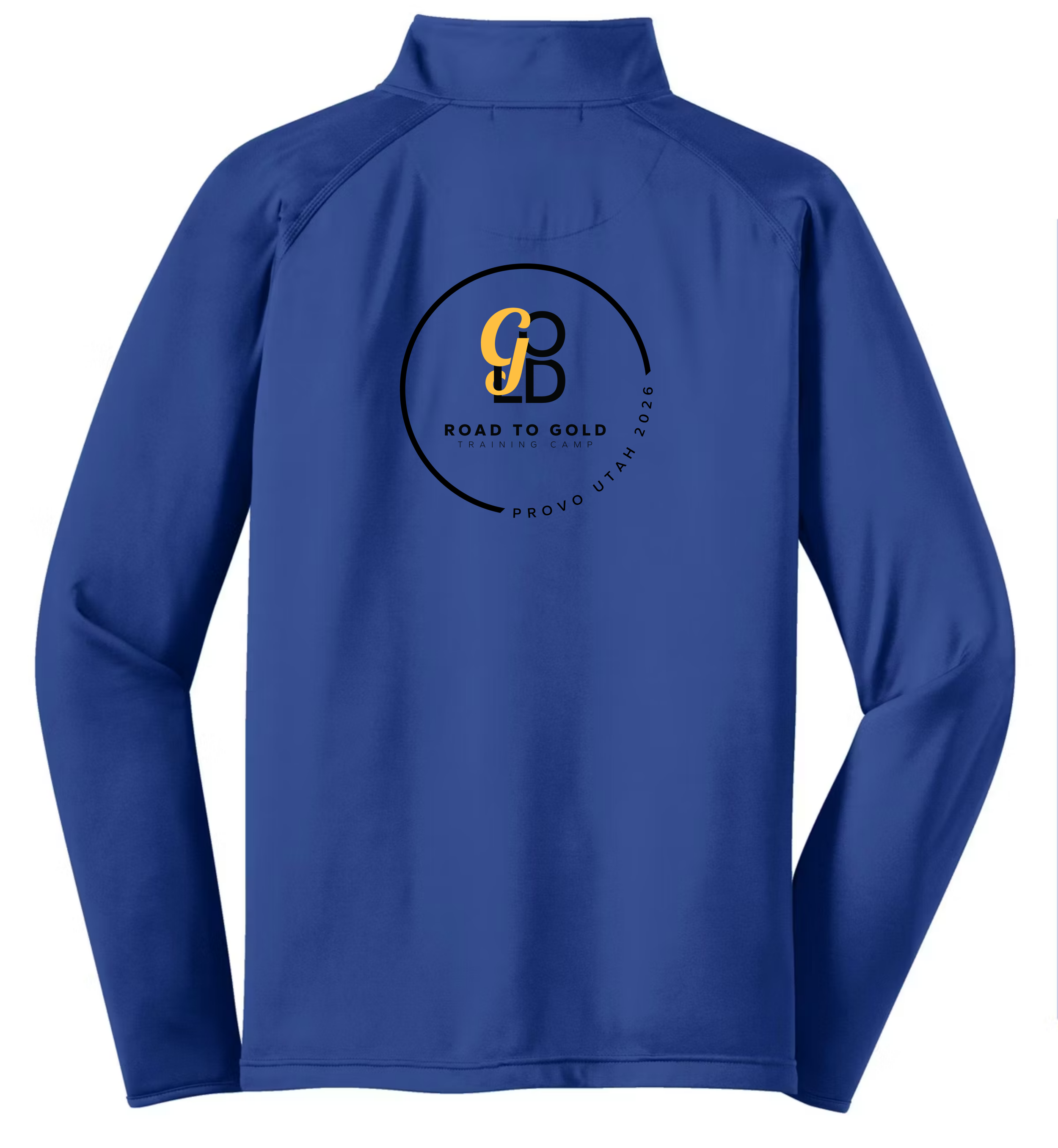 R2G Provo Mens Qtr Zip Jacket Blue Back.png