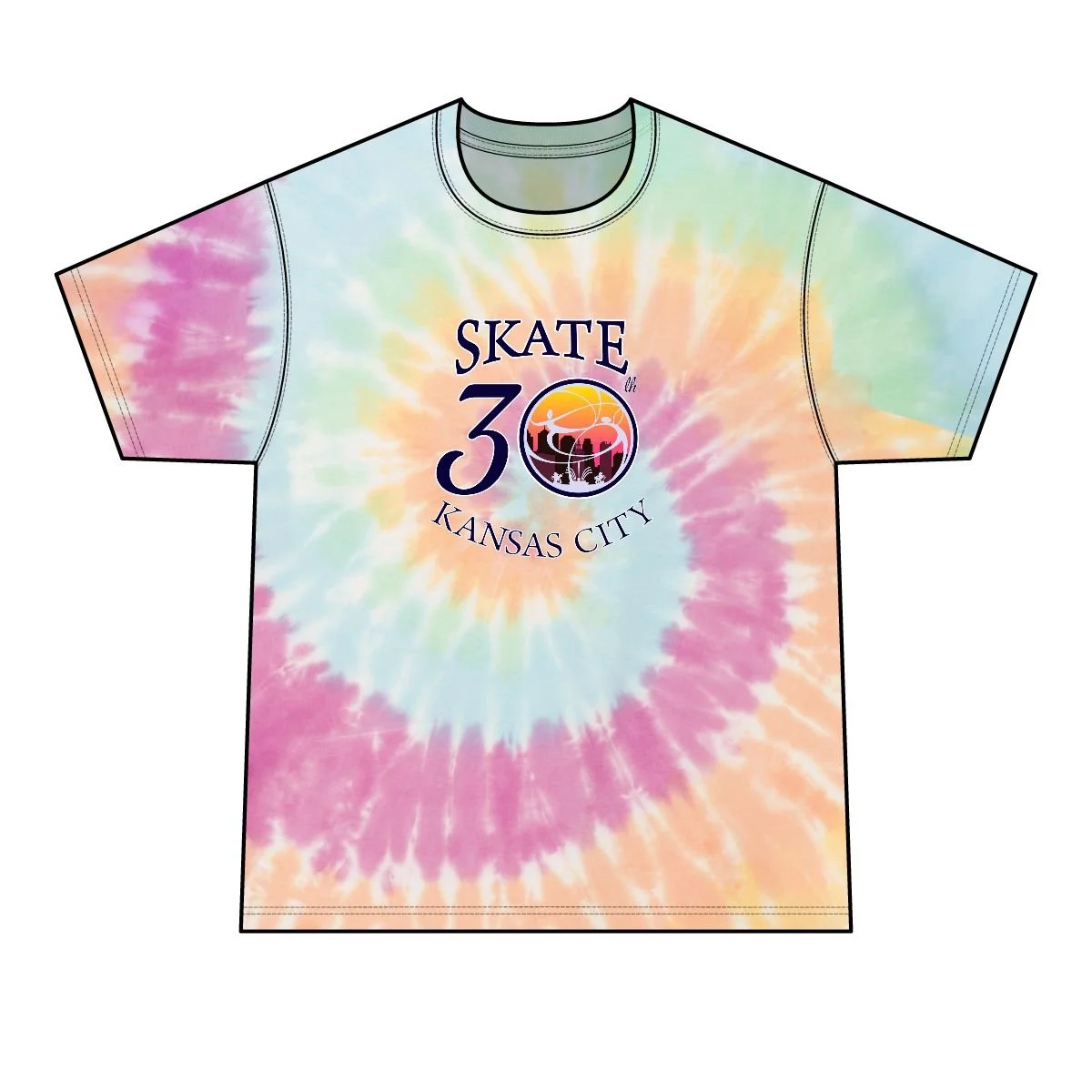 SKKC 2026 Adult Tie-Dye Tee Pastel Rainbow.jpg