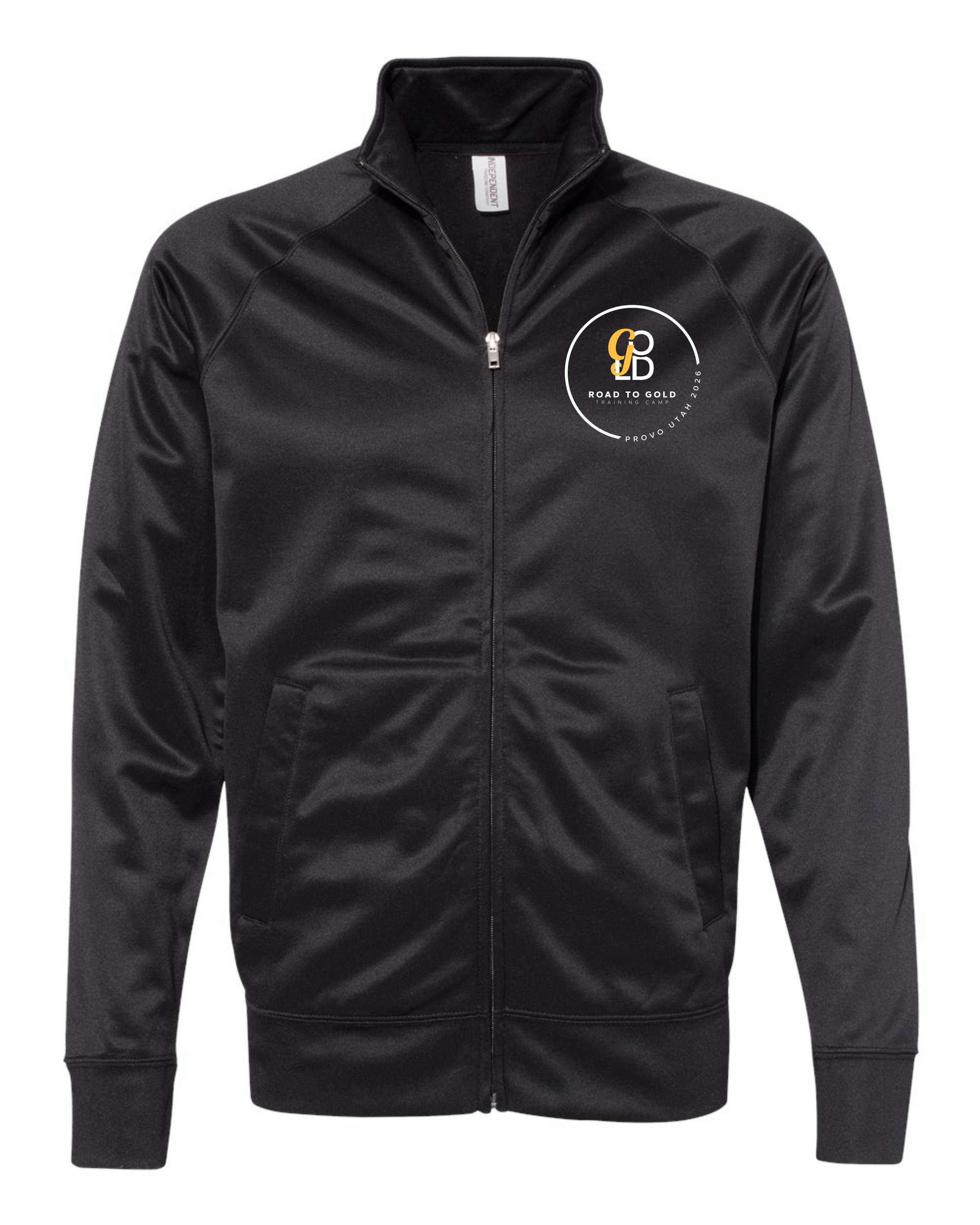 R2G Provo Mens Full Zip Jacket Black Front.png