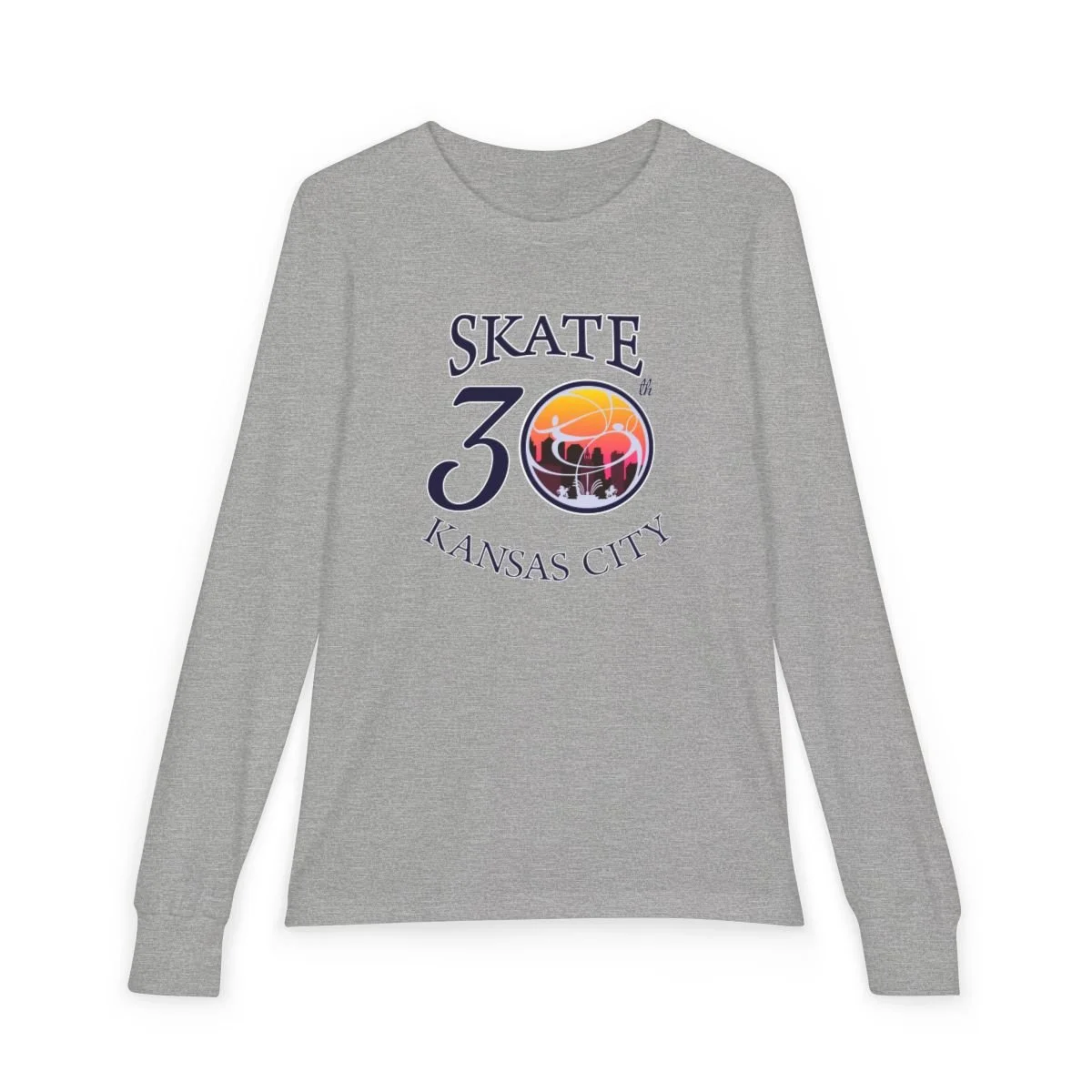 Skate KC Adult Long-Sleeve Tee Shirt