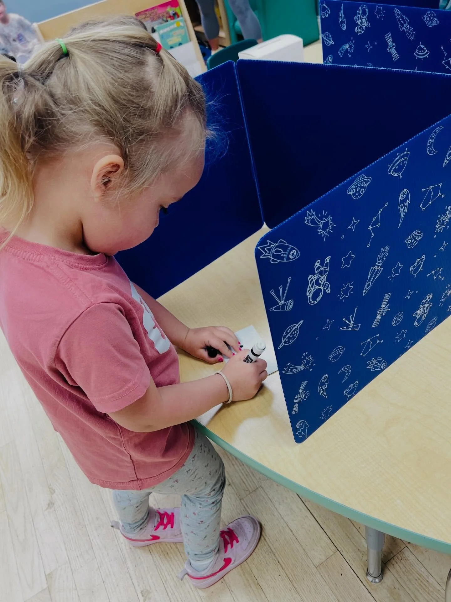 Today our Pre-K class learned about the importance of voting! 🗳️ They got to choose a class mascot between two candidates and also a special gift! #CCC