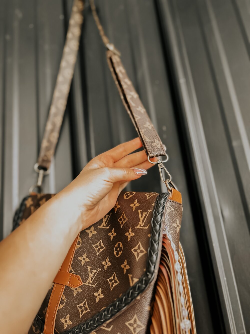 Louis Vuitton Fringe Brown Bags & Handbags for Women