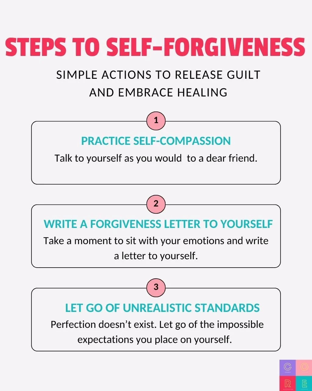 🌿 Healing begins with you. 🌿

Forgiving yourself is a vital part of your emotional journey. 

It can feel tough, but by taking small steps every day, you can release the weight of guilt, shame, and self-judgment. 

Start with kindness, embrace the 