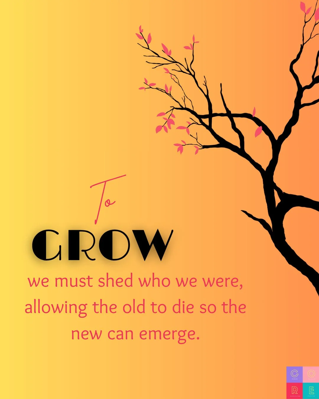 Sometimes, growth requires us to let go of old versions of ourselves. 

It's about shedding what no longer serves us&mdash;old beliefs, habits, and fears&mdash;and making space for the new. ✨

When we &quot;die&quot; to the past, we make room for tra