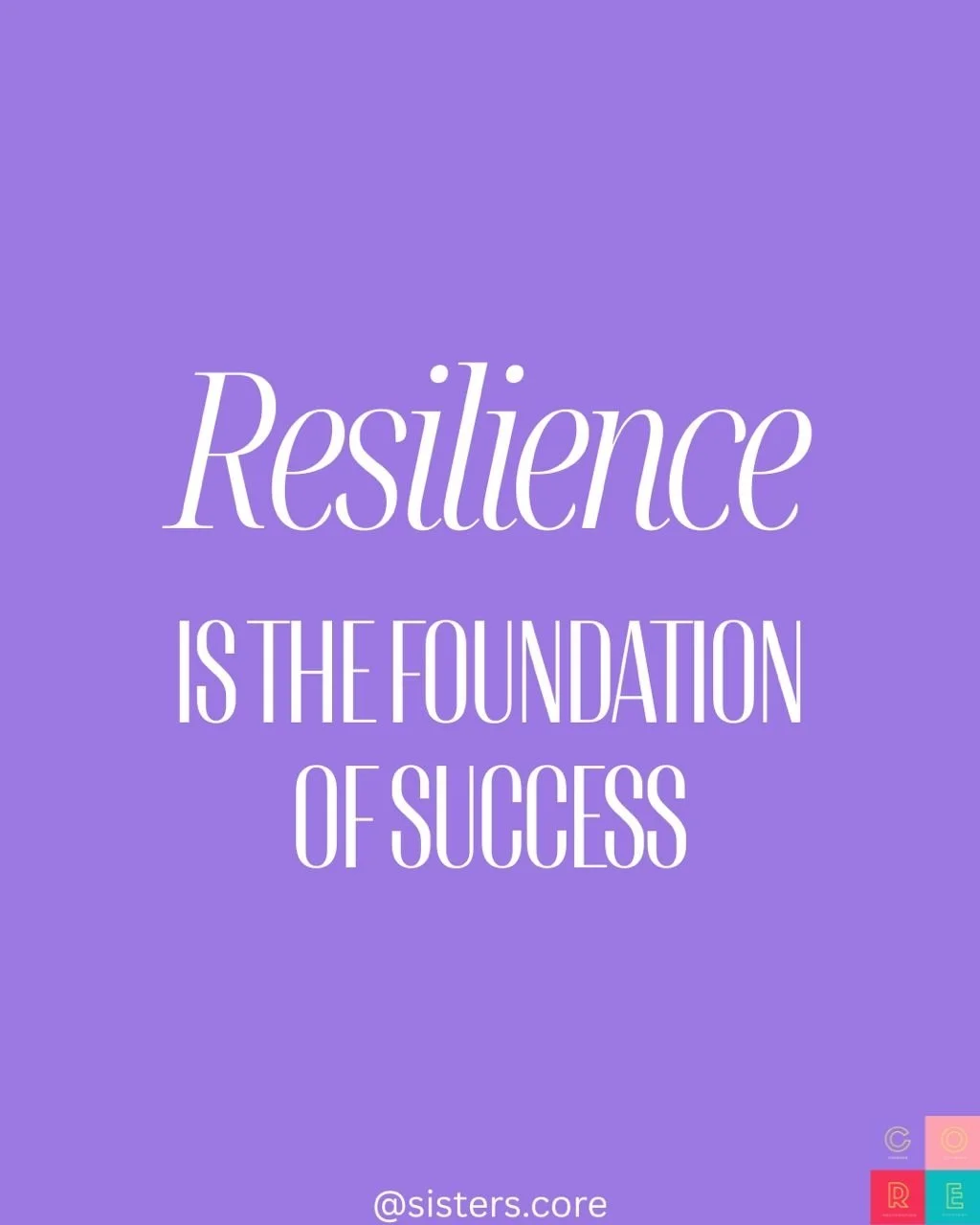 Resilience is not just bouncing back&mdash;it&rsquo;s about the strength to rise, adapt, and keep moving forward through life&rsquo;s challenges. 

Every setback is an opportunity to grow, and each moment of resilience lays the foundation for future 