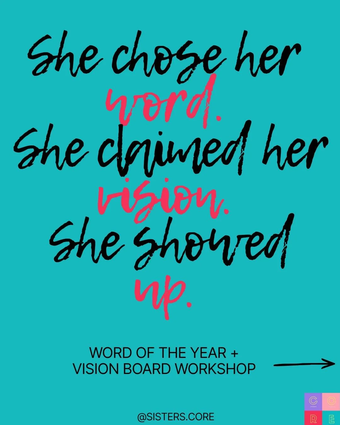 She chose her word.
She claimed her vision.
She showed up.

That&rsquo;s where it begins.

At our Word of the Year + Vision Board workshop, women gathered to make intentional decisions about the year ahead &mdash; even the hard ones.

Because growth 