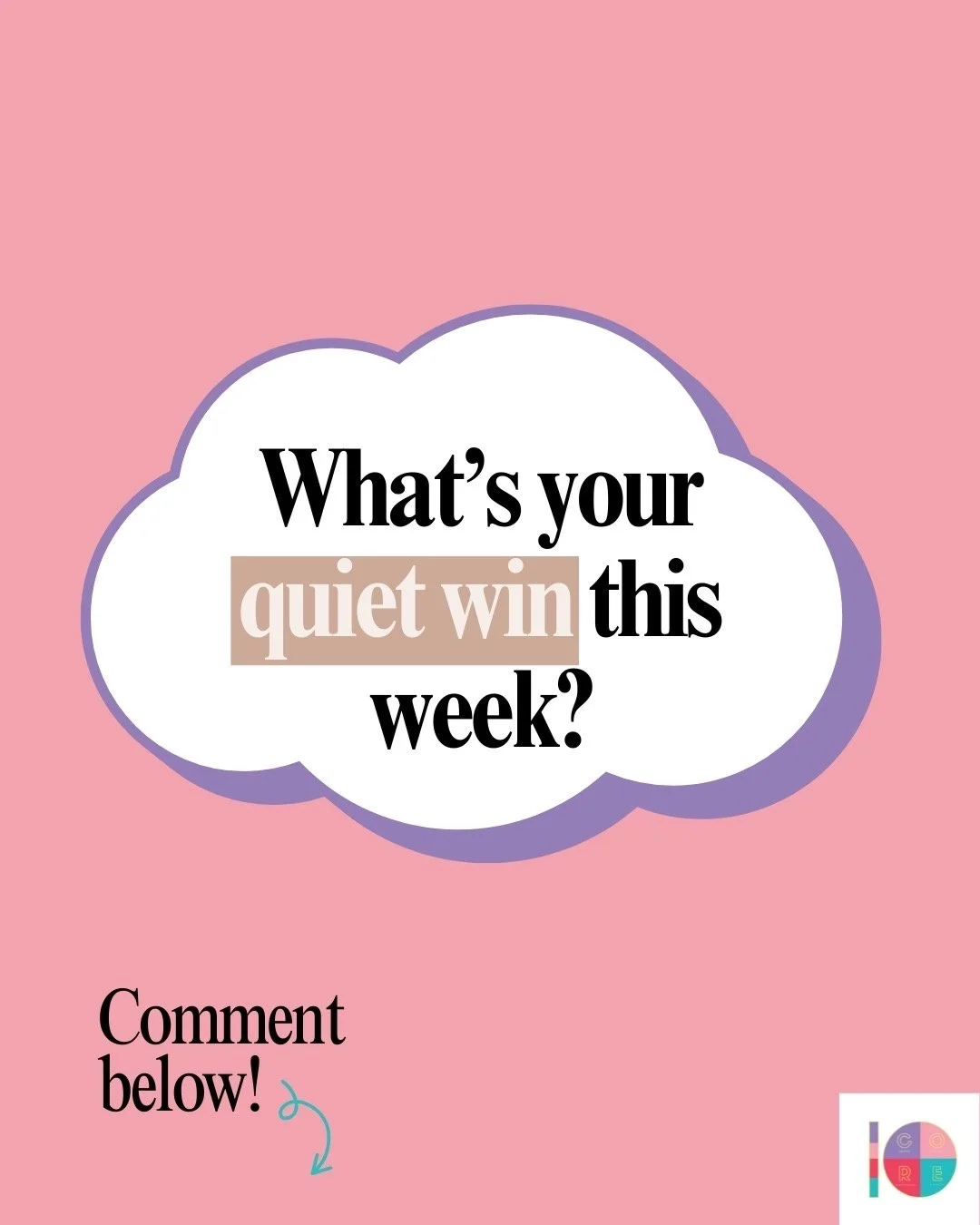 Living your becoming is not always about the big milestones. Sometimes it is in the quiet wins, the small steps that show you are moving forward.

This week we are celebrating those wins. What is your quiet win this week? Share it with us and let&rsq