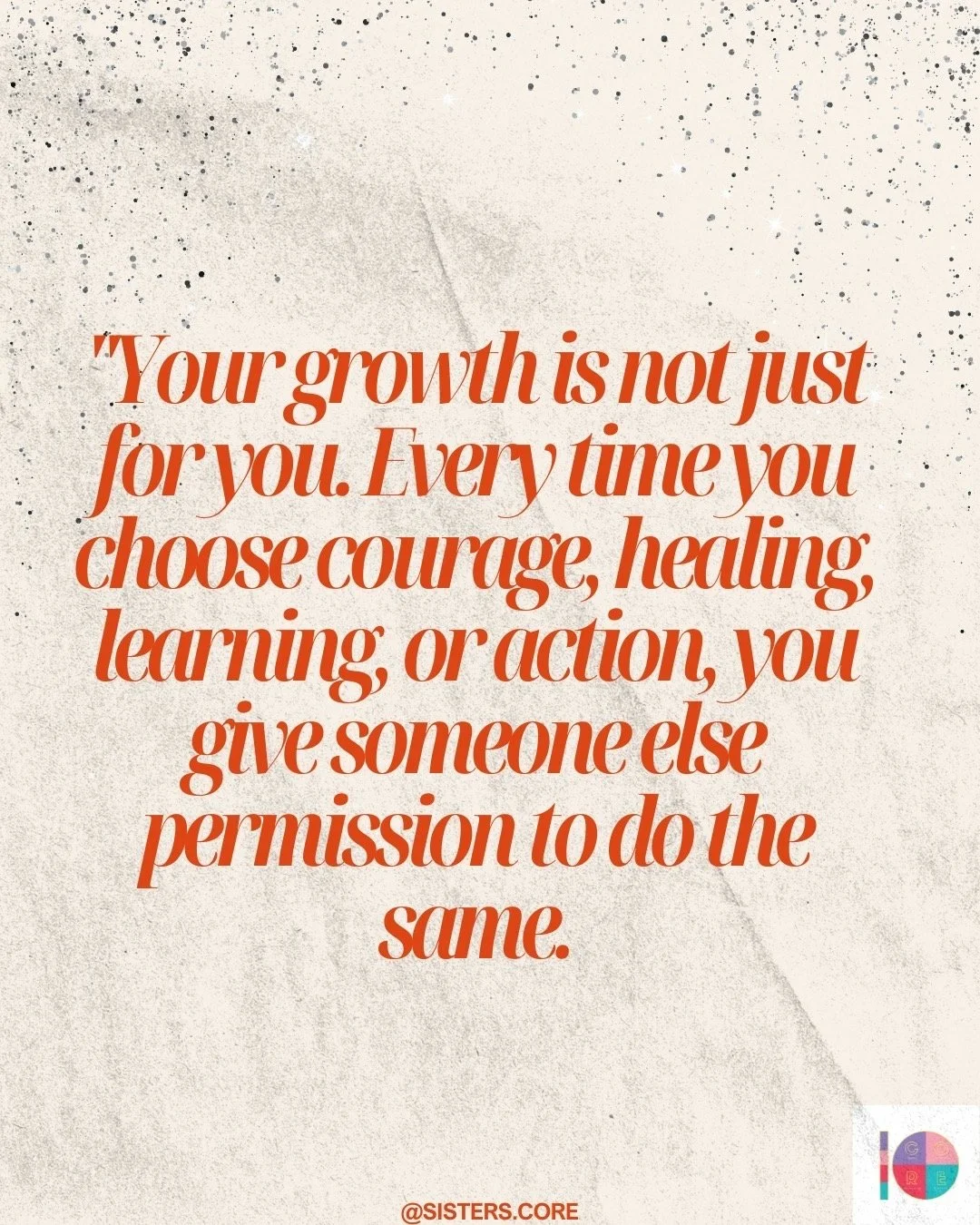 We often think growth is a personal journey. But growth has a ripple effect.
When you speak up, someone finds their voice.✨

When you take a chance, someone sees what is possible. When you choose to keep going, someone is inspired to do the same.

Yo