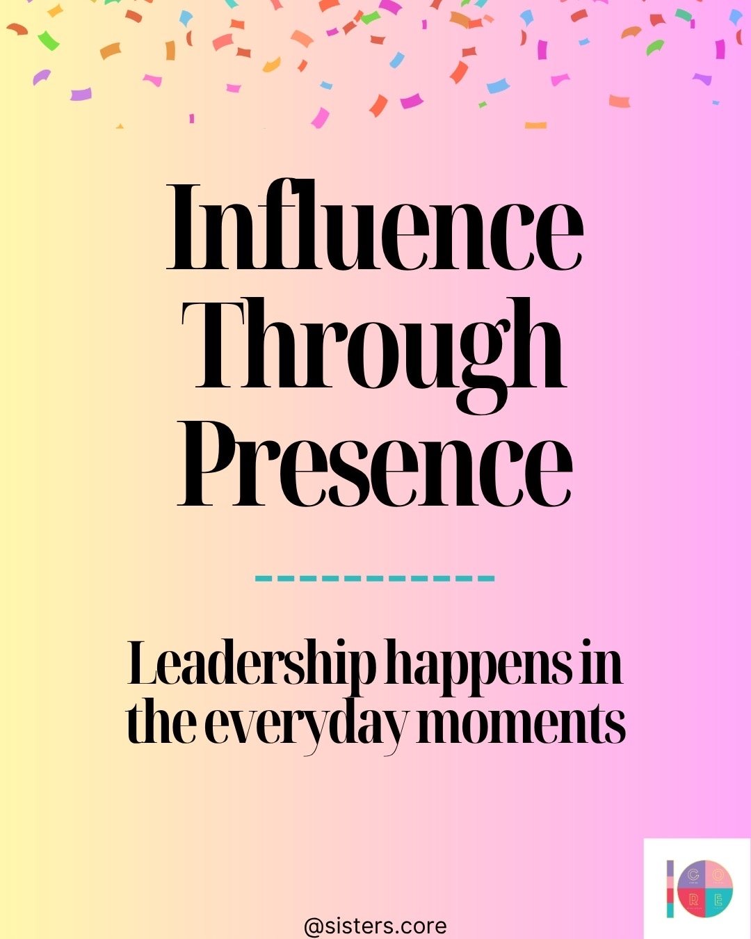 Leadership isn't always loud.

Sometimes it's the way you listen when someone needs to be heard. The way you show up consistently. The way you encourage, support, and lead by example.

Influence isn't built through grand gestures. It's cultivated thr