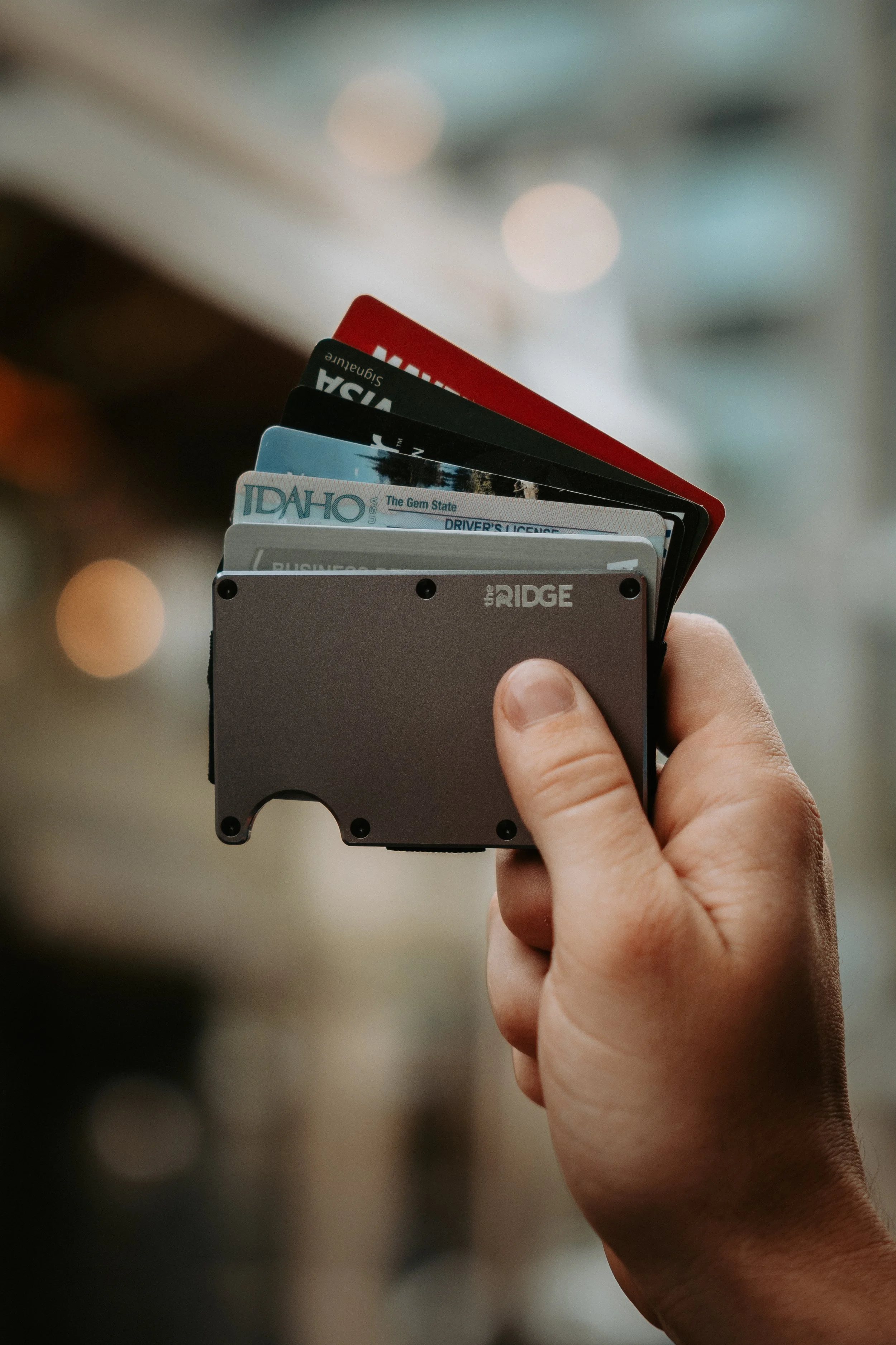 The Ridge Wallet; Cards Fanned 