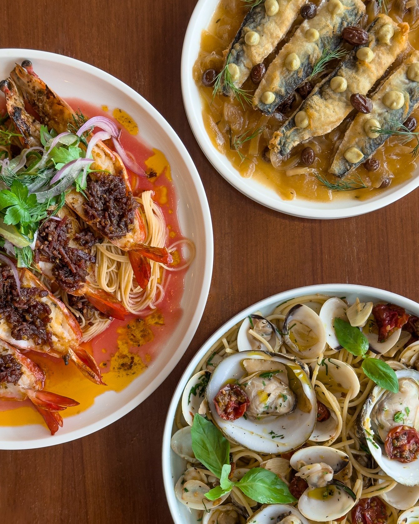 Seafood Riviera returns to Caffe Fernet on Vesak Day, 22 May! For five days till 26 May, come and relish a seafood feast that'll transport you to the Italian Riviera. 

Treat yourself to the Venetian Style Sardines, sweet and sour with onion and rais
