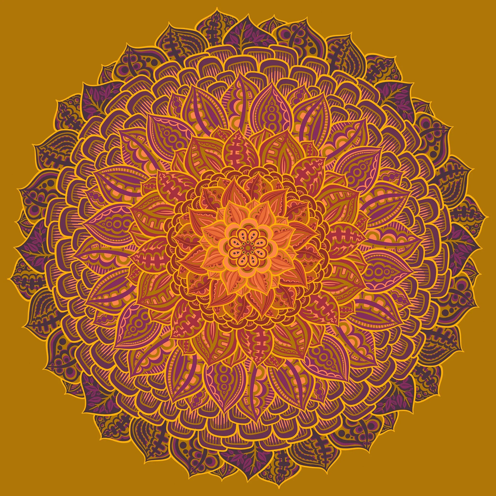 Radial flower