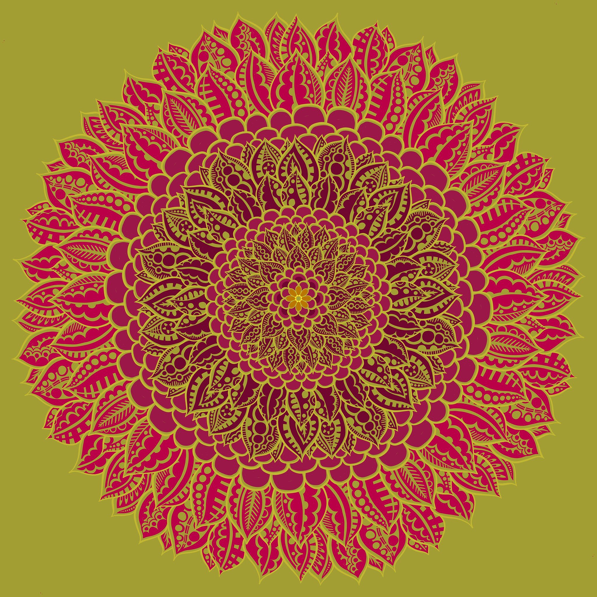 Radial flower