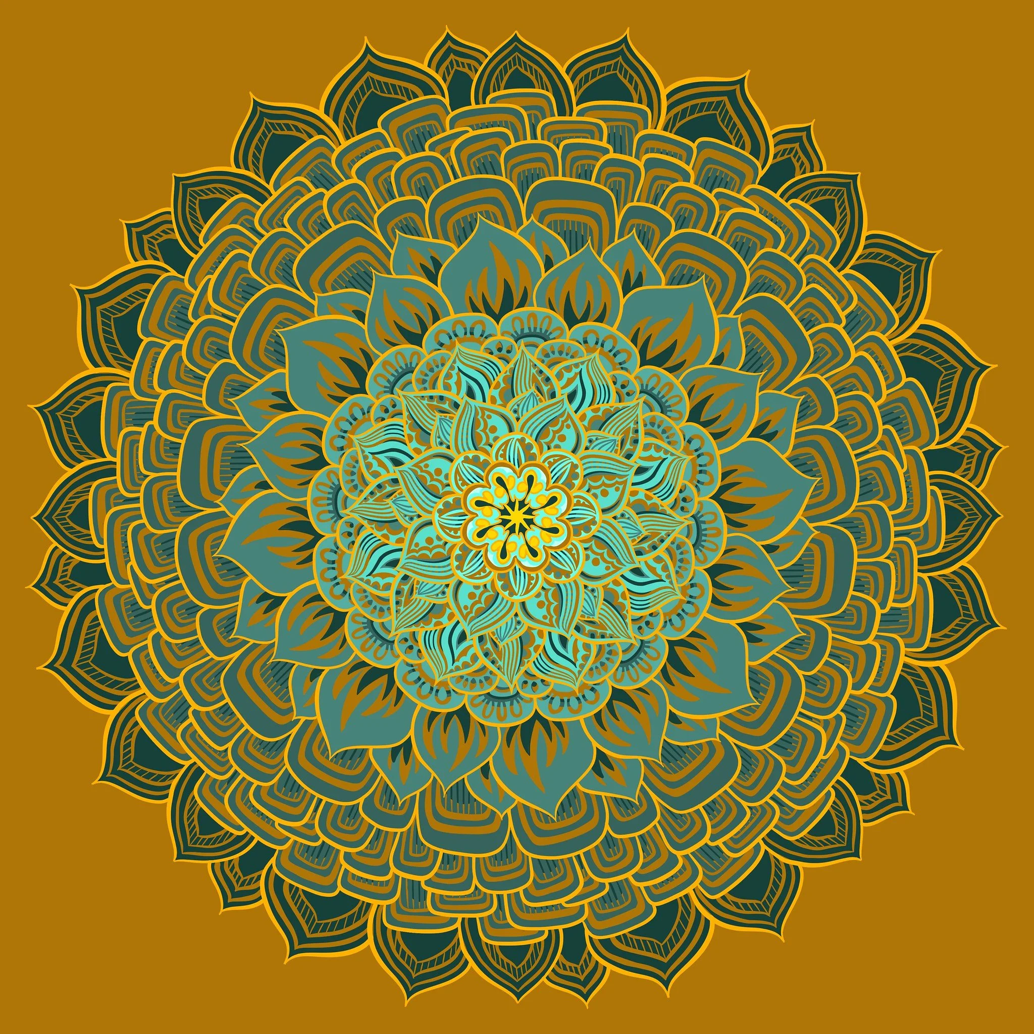 Radial flower
