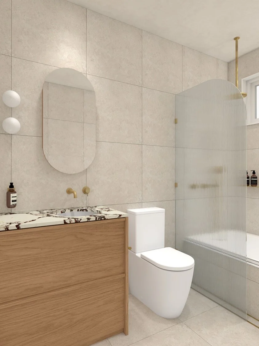 In collaboration with @maintainwell_ , F3 Studio is designing a two-stage renovation for a busy family of five in Greenvale. The first stage includes renovating an existing bathroom, laundry, walk-in robe and ensuite. The robe will be reconfigured to