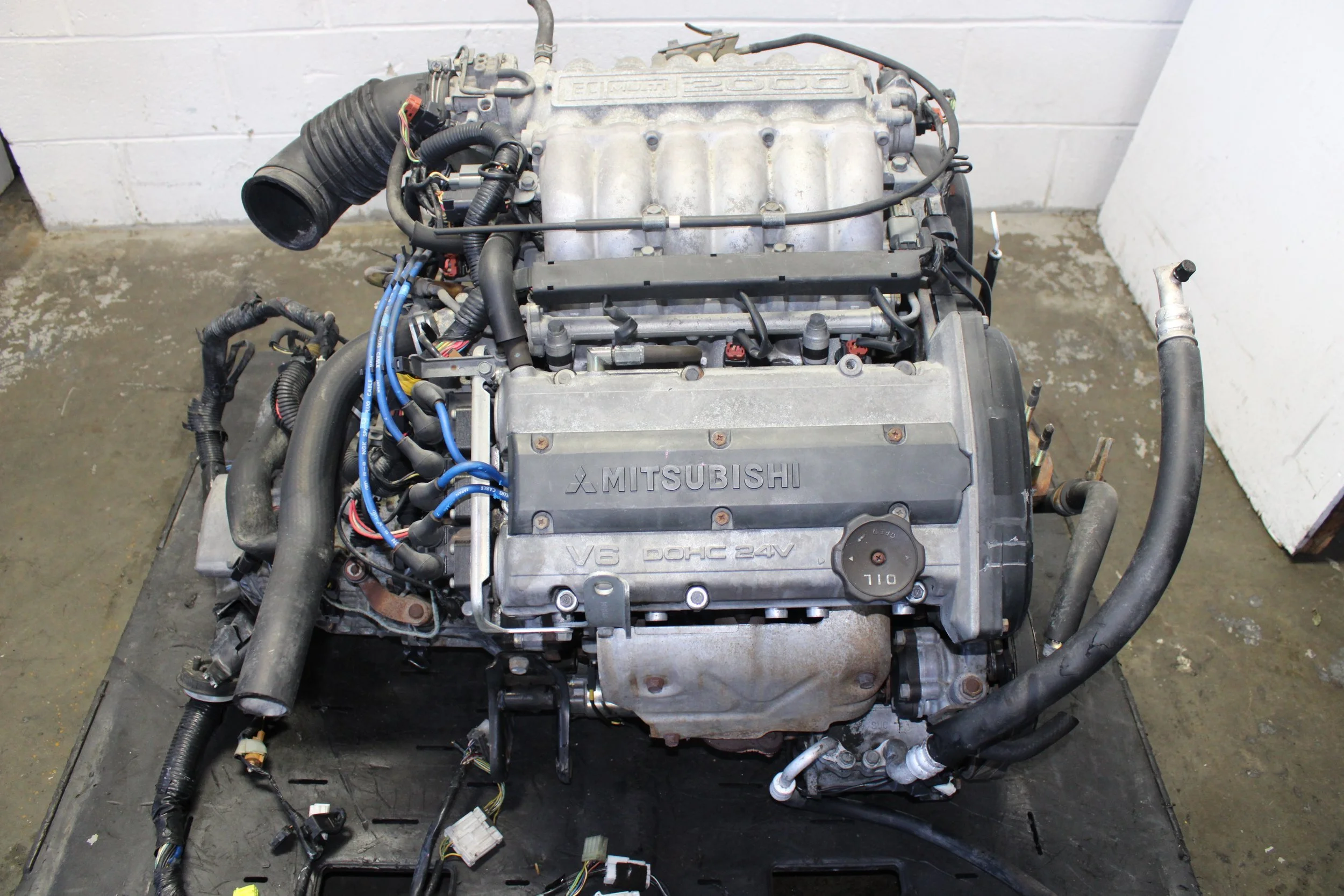 92 95 MITSUBISHI GALANT 2.0L DOHC ENGINE 5 SPEED MANUAL TRANS JDM 6A12