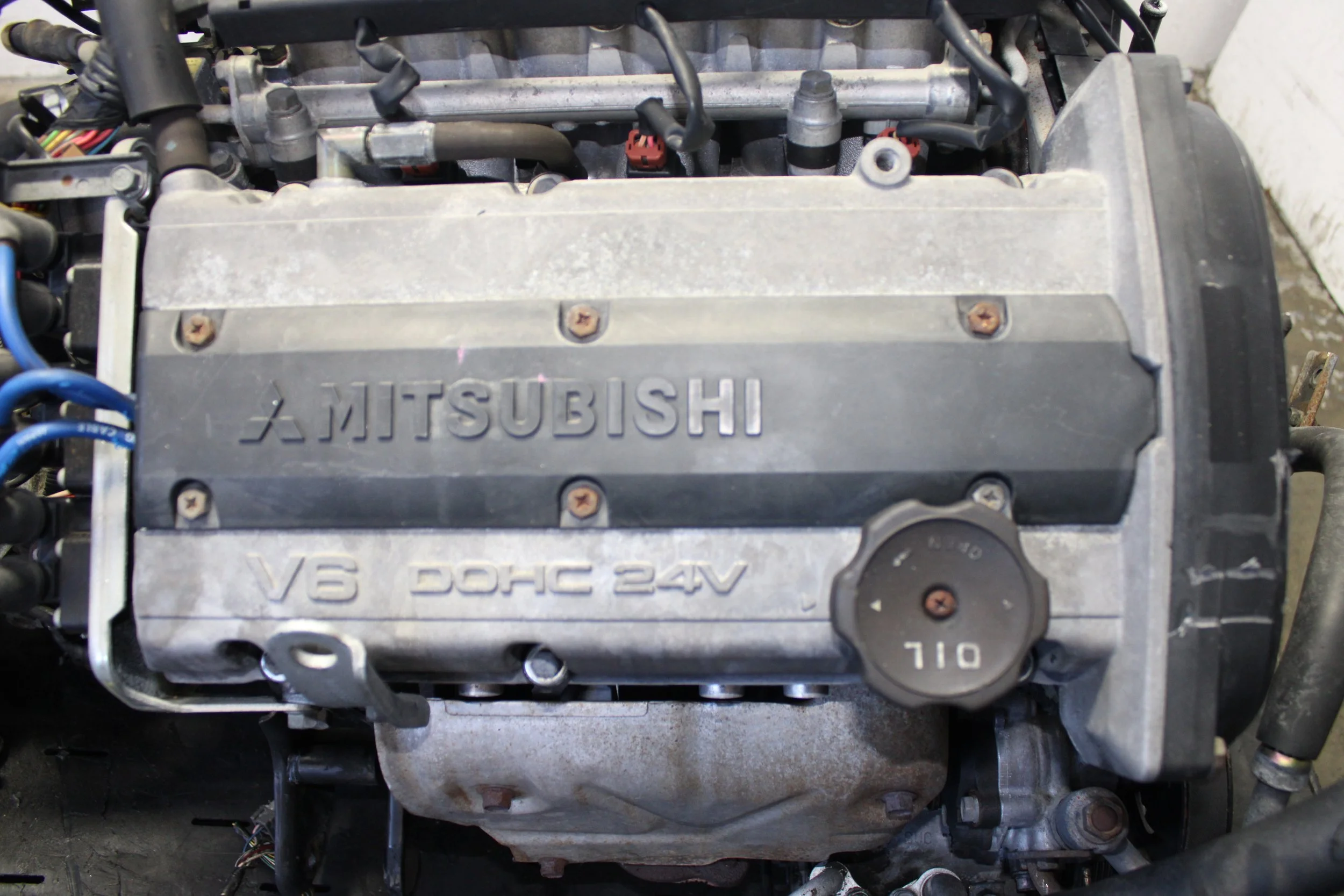 92 95 MITSUBISHI GALANT 2.0L DOHC ENGINE 5 SPEED MANUAL TRANS JDM 6A12