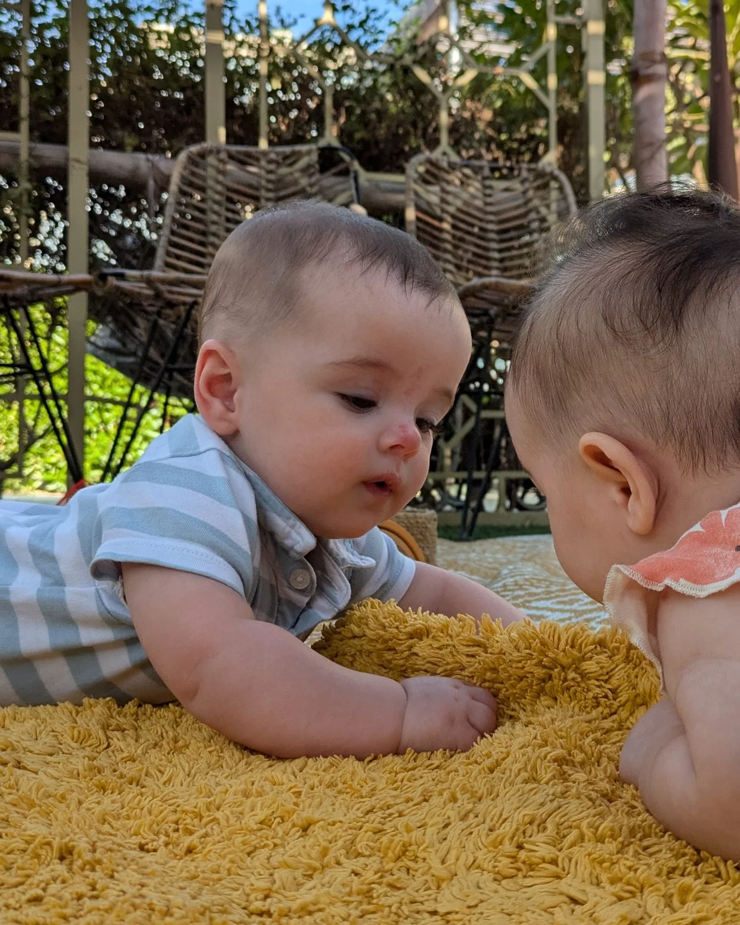 We were both pregnant 4 months ago and now our babies have their &quot;tummy time&quot; together 💛

Monday mornings are for connection, remember? 

We are running the sessions during the entire month of December and we have some surprises for you 😌