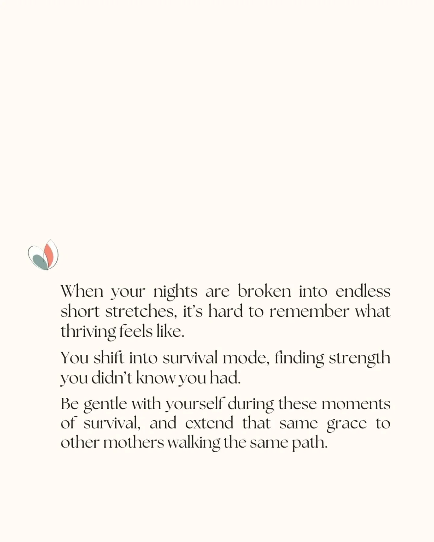 When your longest stretch of sleep is three hours, it&rsquo;s easy to feel overwhelmed and alone. But here&rsquo;s the truth&mdash;you don&rsquo;t have to navigate motherhood by yourself. 💛

It&rsquo;s so important to have a space where you feel und