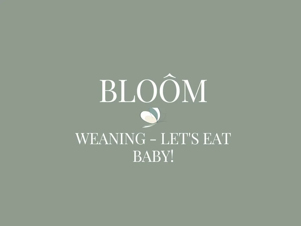 Weaning - Let's eat baby!
