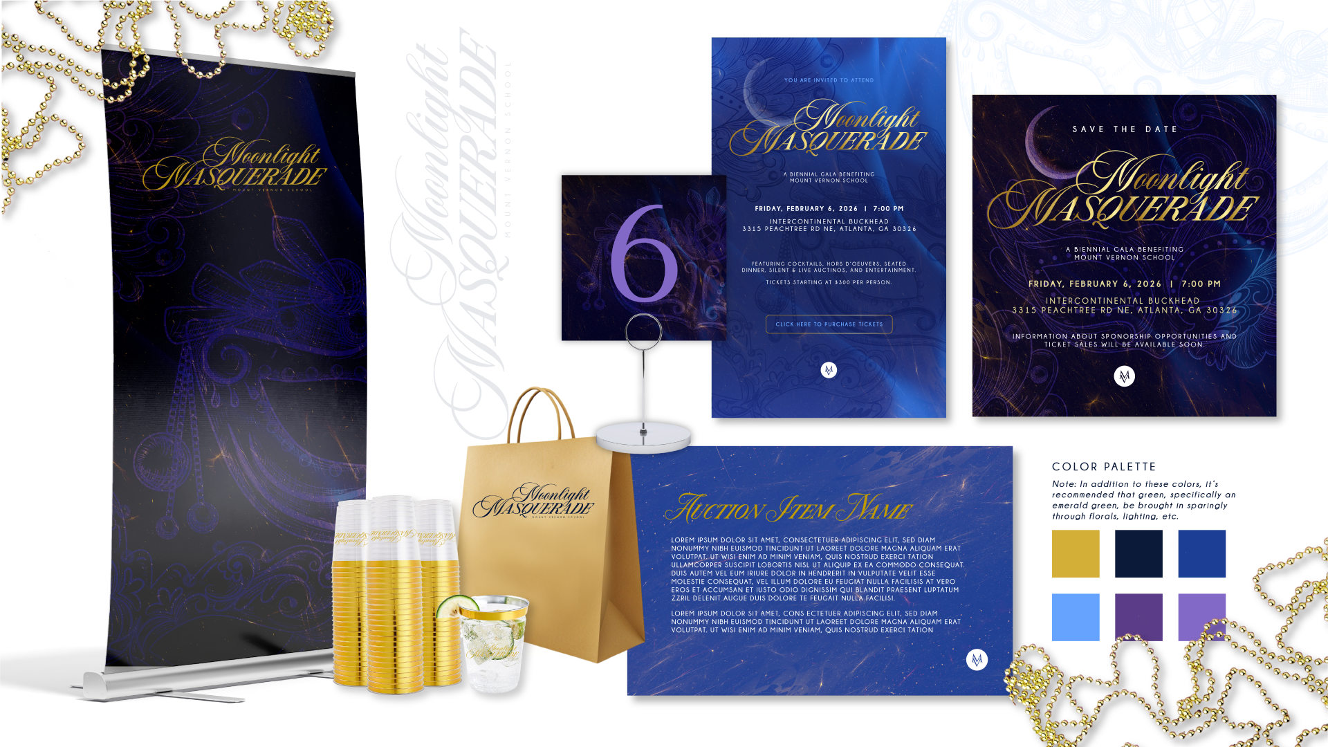 Moonlight Masquerade Creative Direction