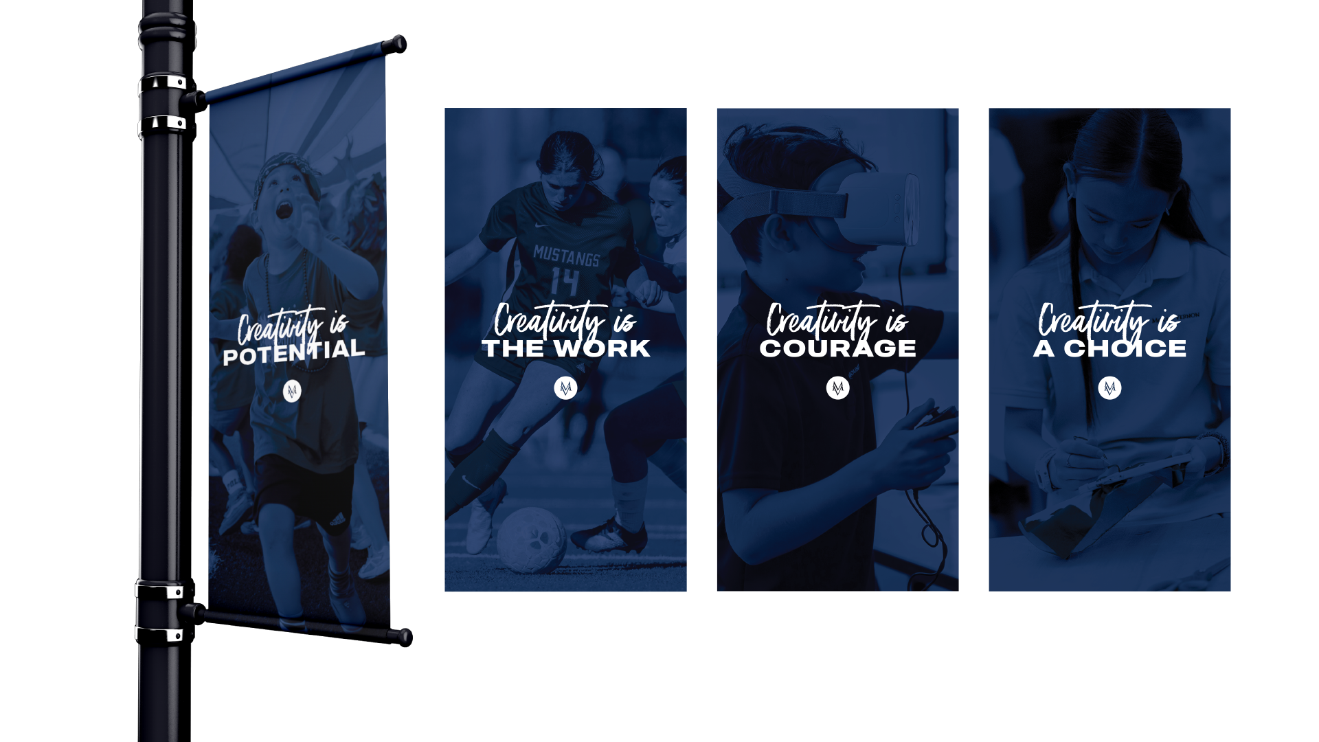 Creativity Annual Theme Lightpost Banner Series