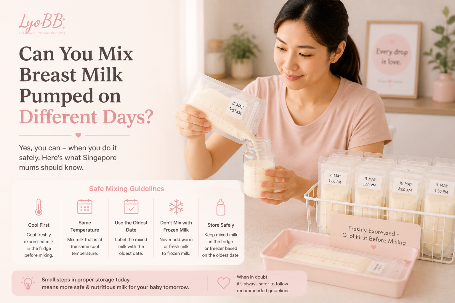 Can You Mix Breast Milk Pumped on Different Days?