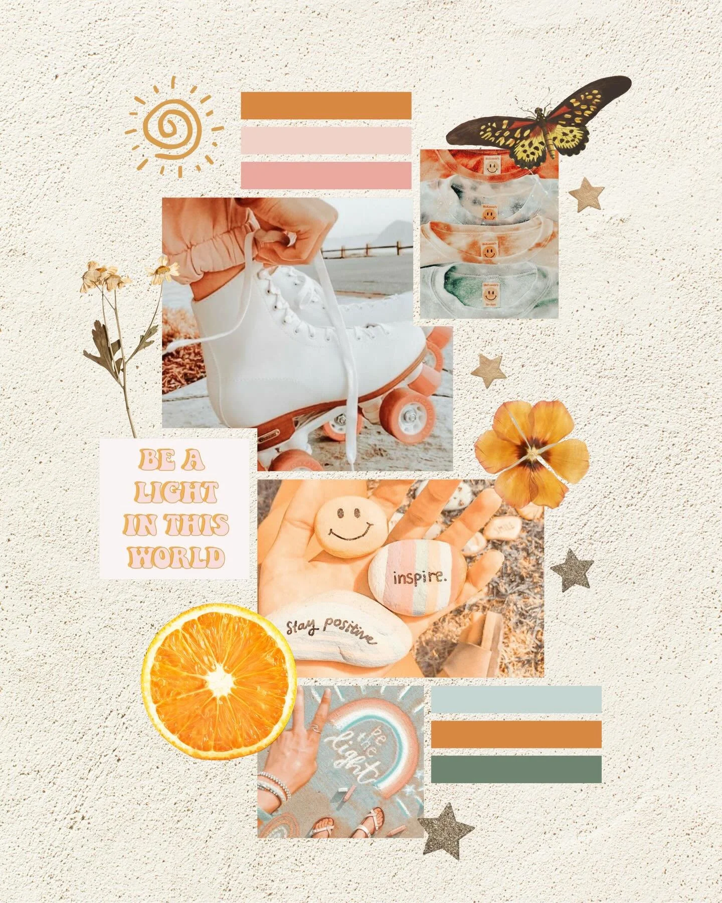 Throwback to @the_happymindspace_ mood board 🌞🍦🛼 Swipe to see the end result ➡️