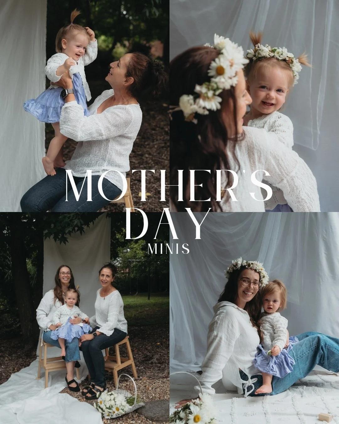 This weekend enjoy a Mother&rsquo;s Day Mini in the Silverdale area. With two lush white backdrops staged in a rustic backyard and art studio, your peaceful and relaxing space to connect with your family awaits!

Booking link in bio or send me a mess