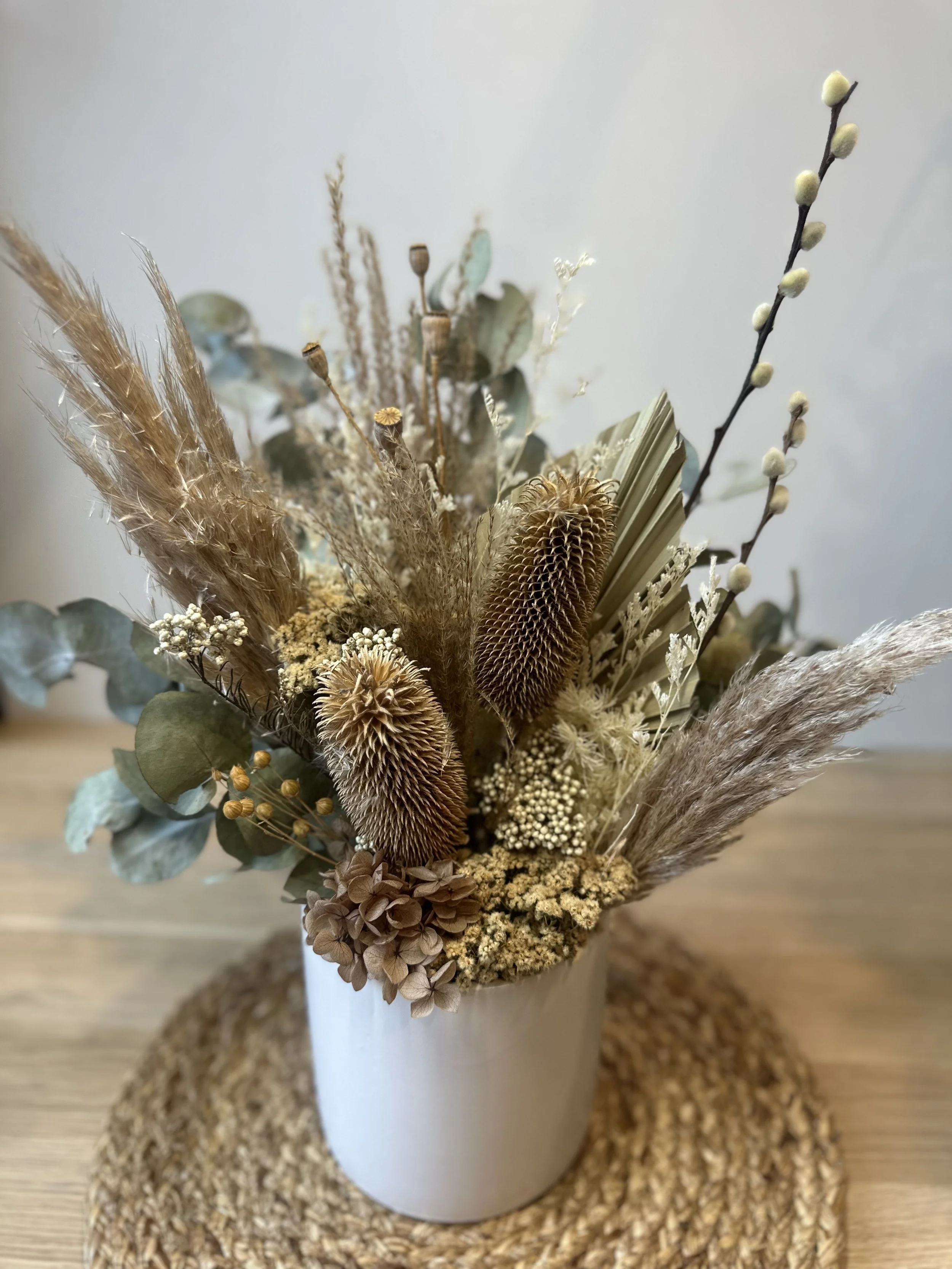 Dried Flower Arrangement - Large Neutral