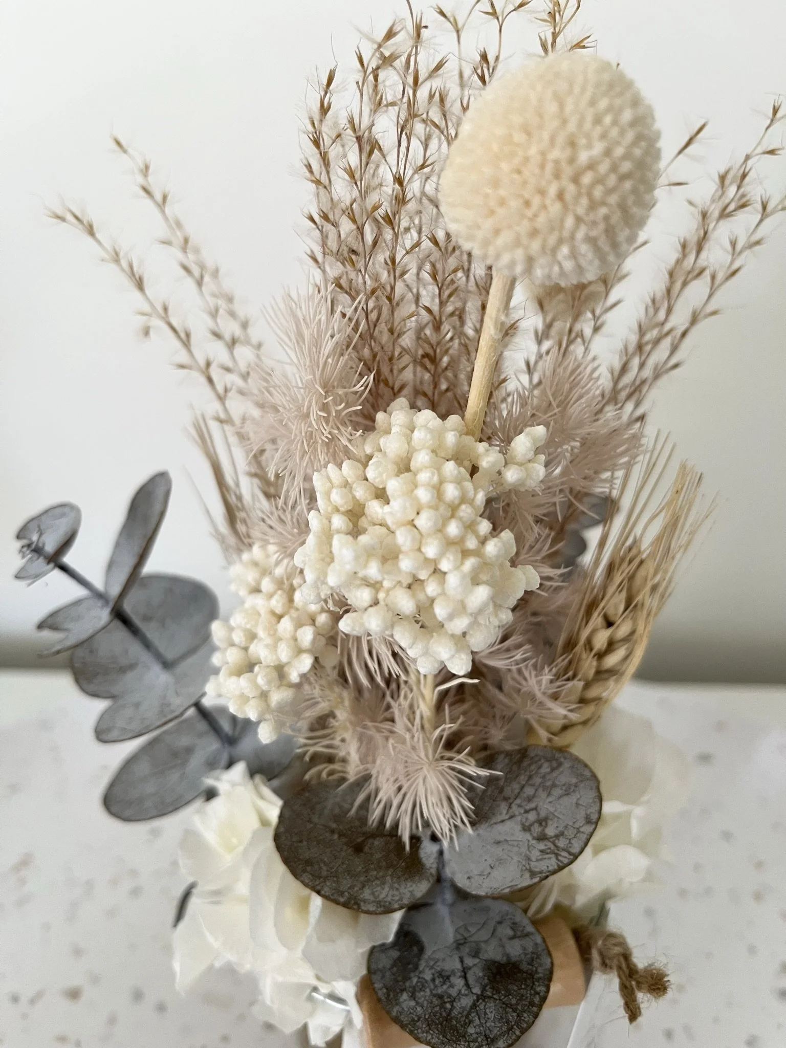 Small Dried Flower Arrangement Pink — The Preserved Stem Dried Flowers