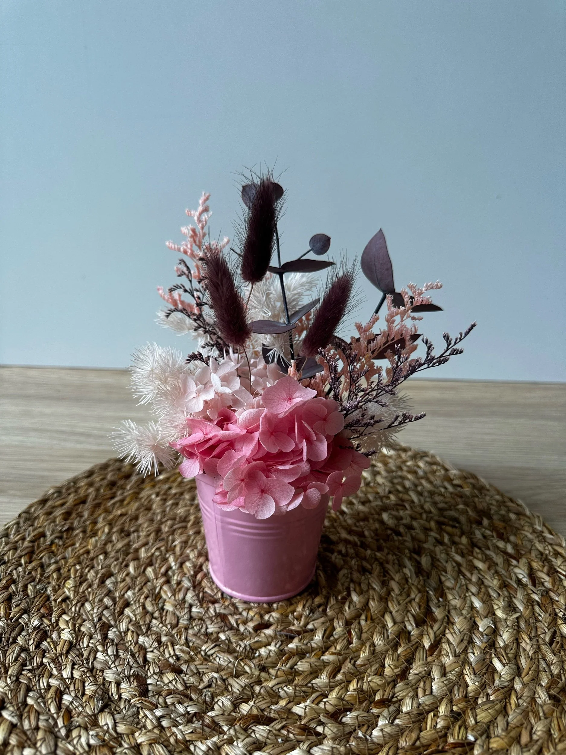 Dried Flower Arrangement - Bambino Pink