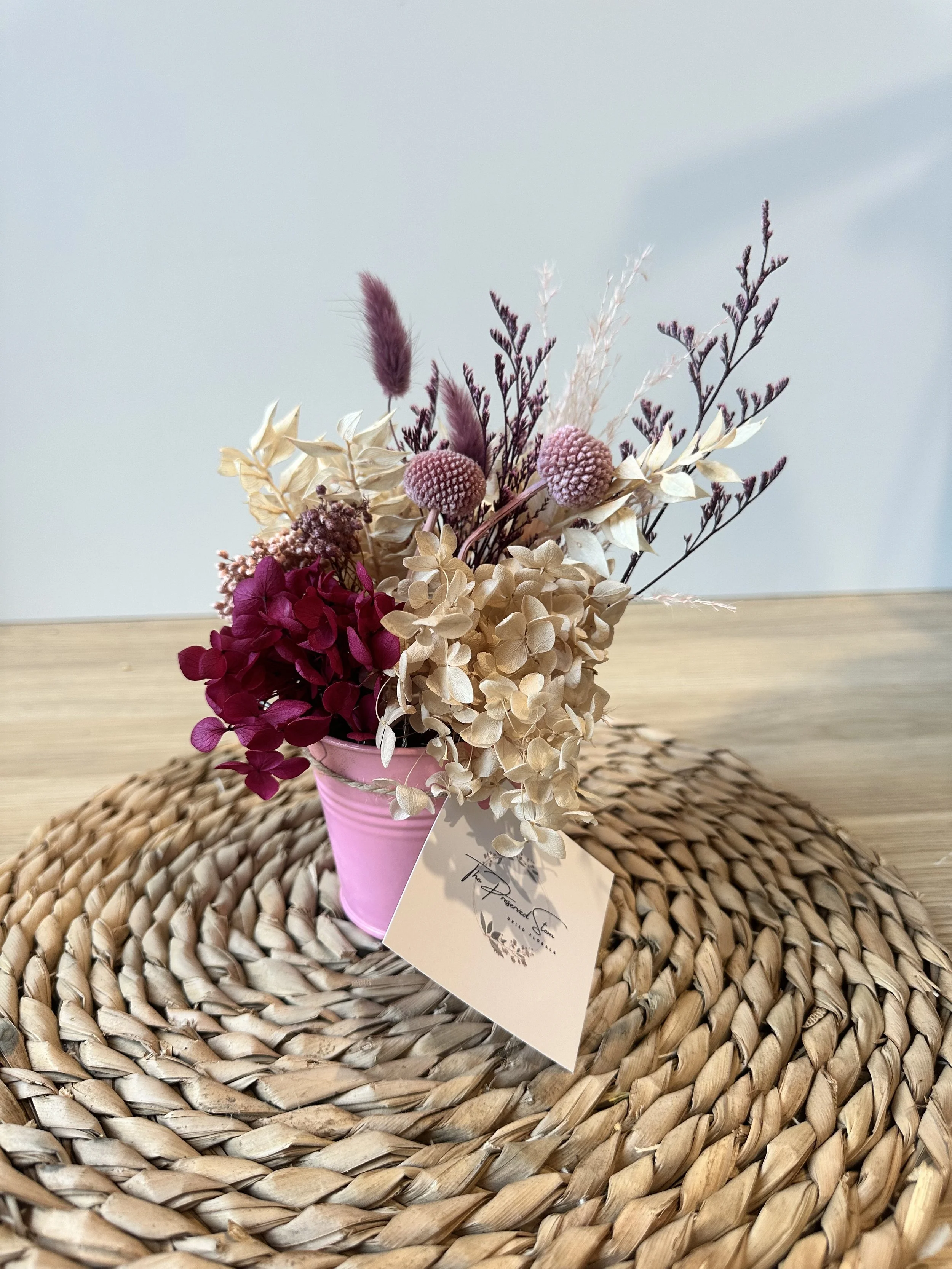 Dried Flower Arrangement - Bambino Mulberry