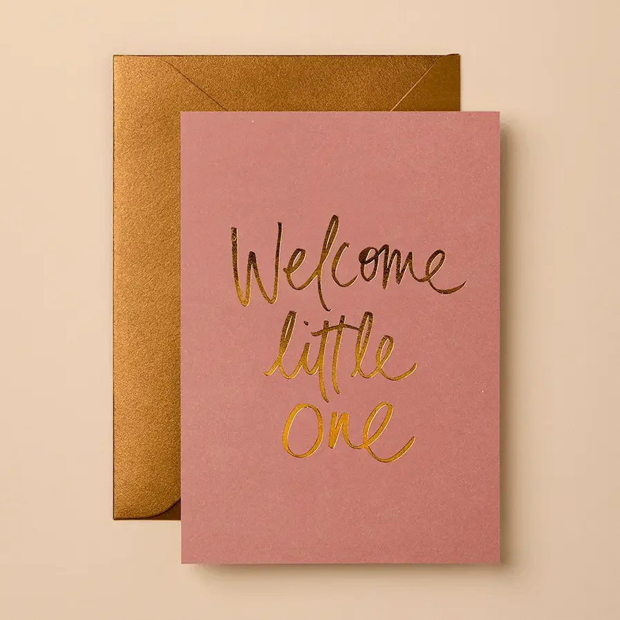 Card - Gabrielle & Celina - Welcome Little One Pink