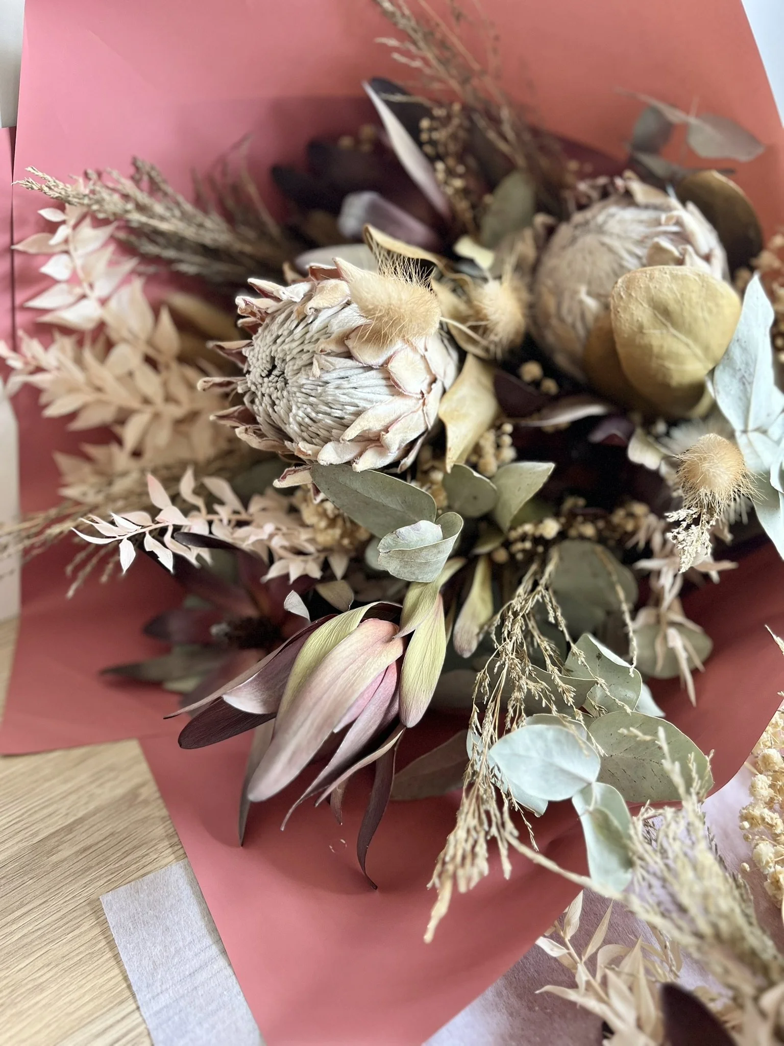 The Preserved Stem - Dried Bunch - King Protea.JPEG