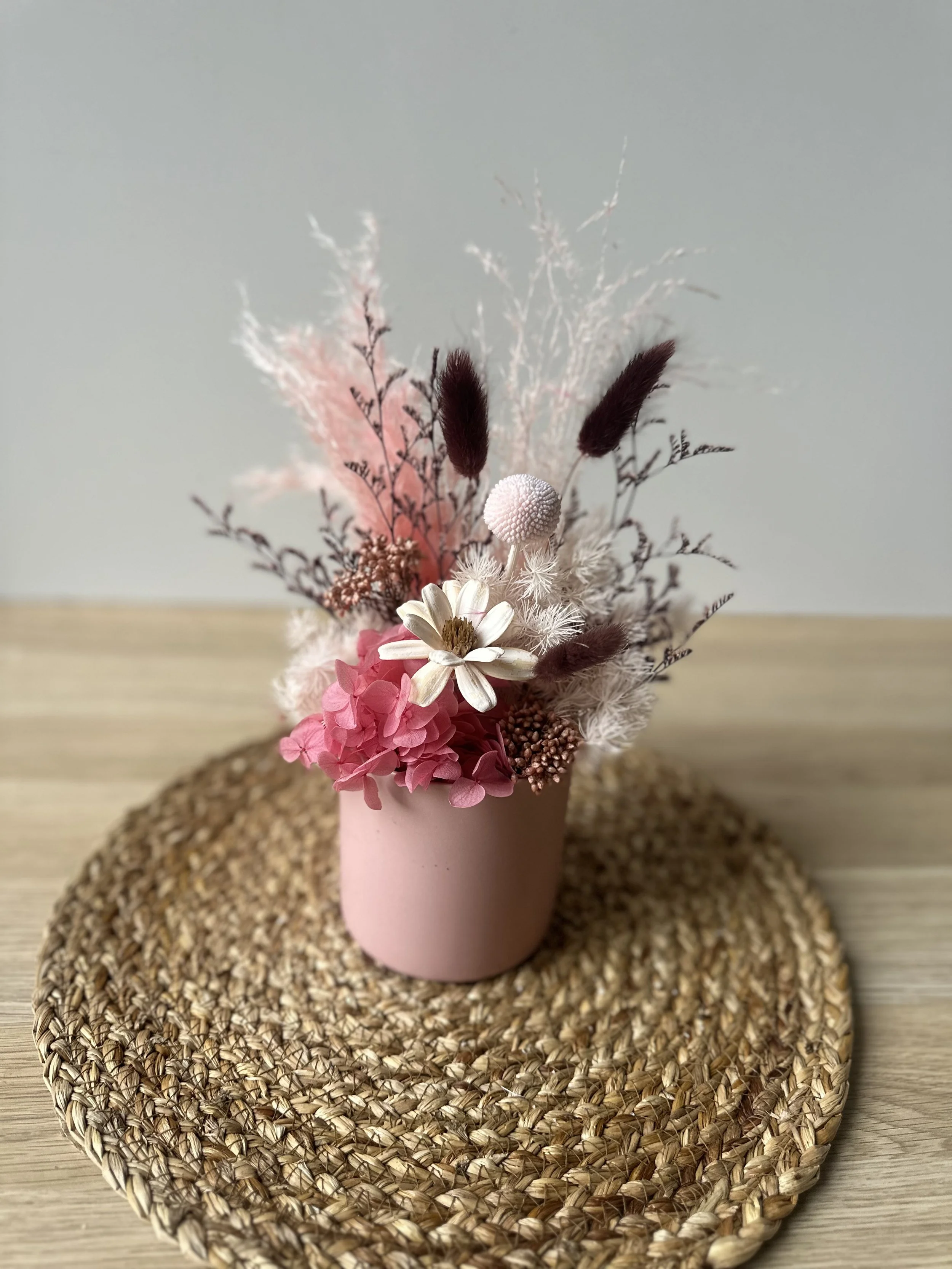 Dried Flower Arrangement - Mid Dusty Mauve