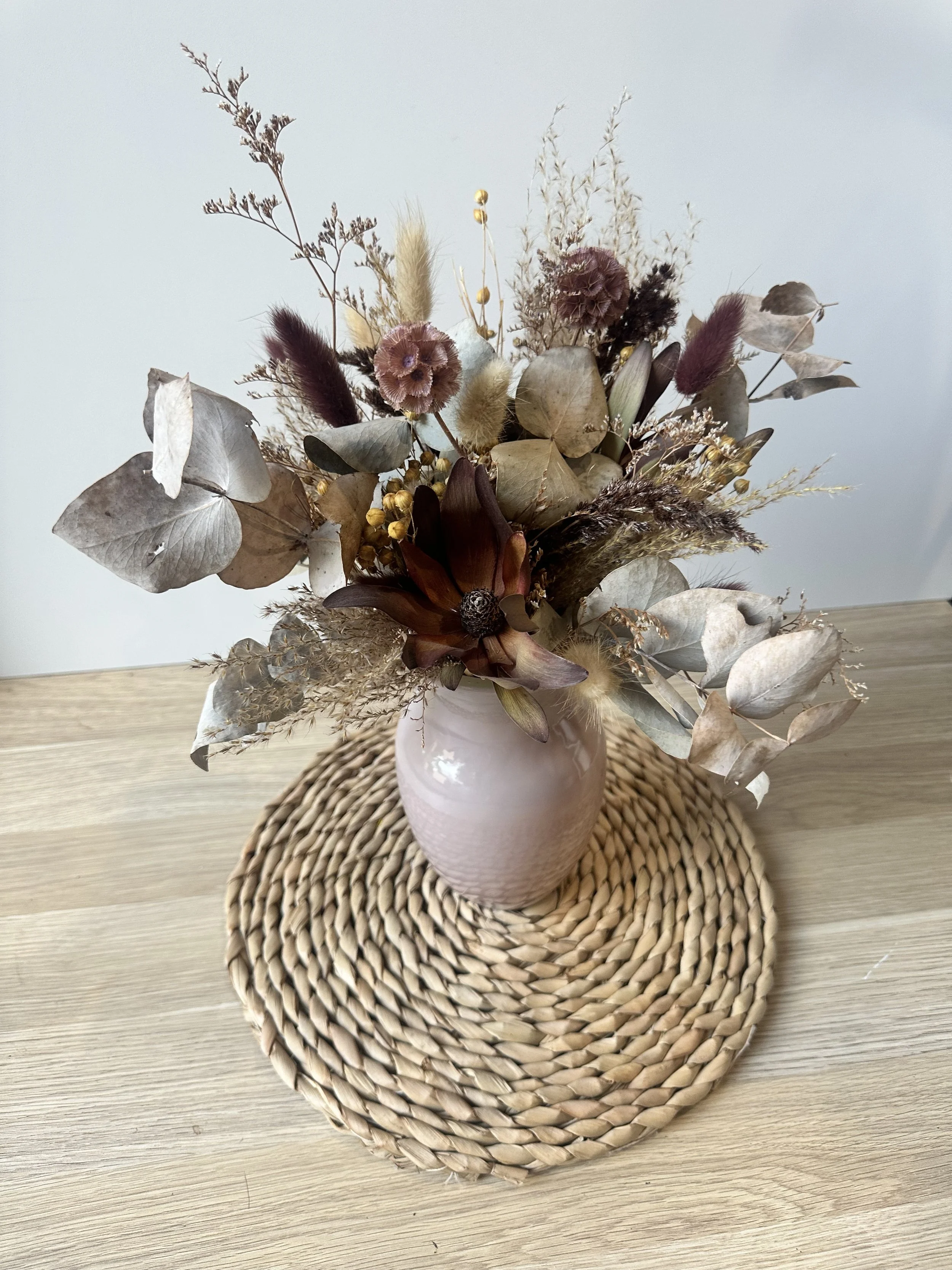 Dried Flower Arrangement - Musk Vase Native