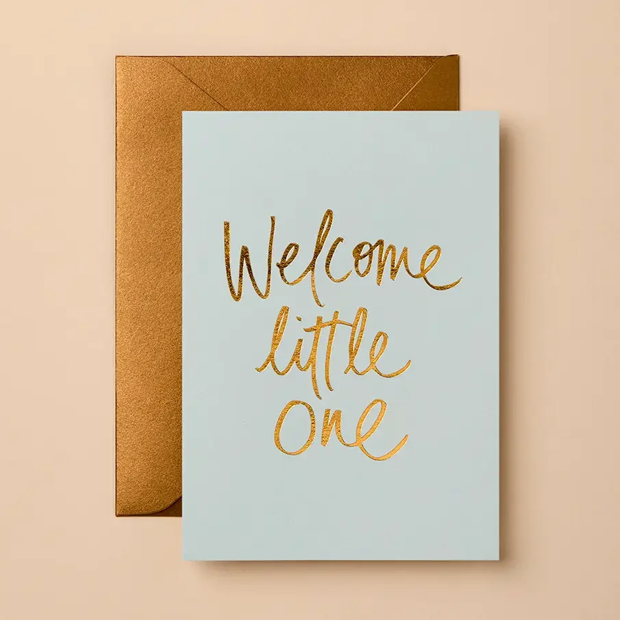 Card - Gabrielle & Celina - Welcome Little One Blue