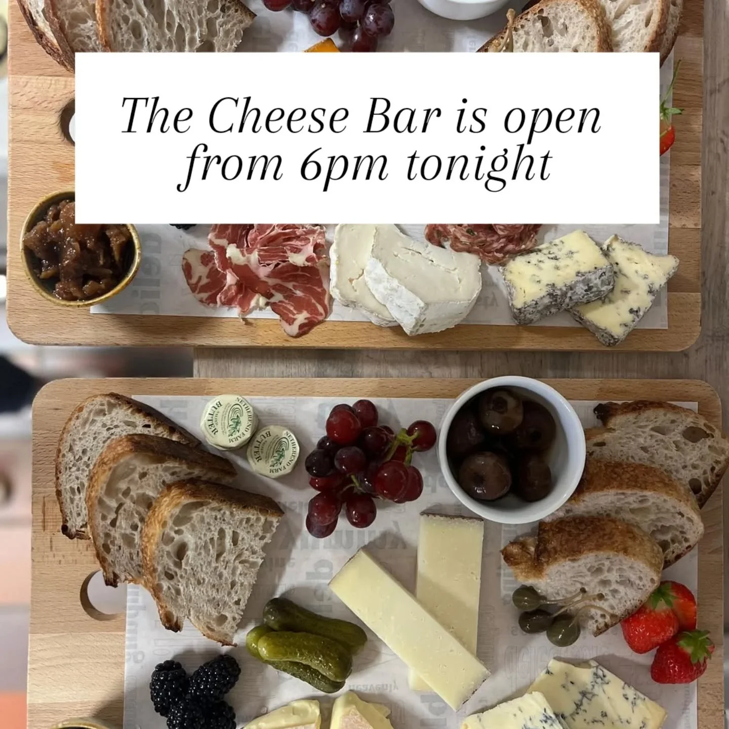 Join us from 6pm tonight for a cosy evening of cheese and wine 🧀 🍷 

#grazingboards 
#cheeselover 
#cheeseandwine 
#cheeseandwinenight 
#whatsoninrichmond 
#richmondyorkshire 
#richmondnorthyorkshire
