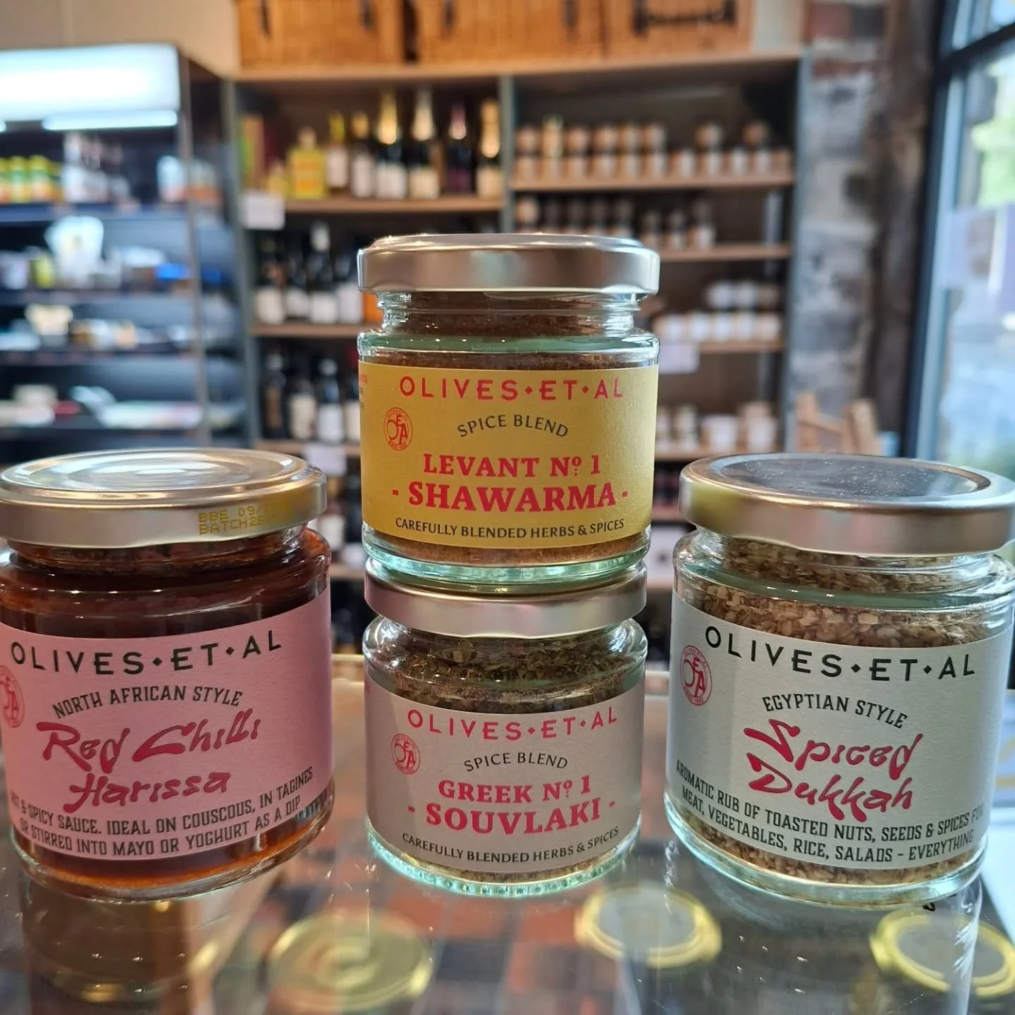 Also on the shelves from @olivesetal are these spice blends as well as a hot harissa!

The Greek Souvlaki spice blend was a delicious topping on last night's fish supper 🐟 

#shoplocal 
#shopindependentuk 
#richmondyorkshire 
#richmondnorthyorkshire