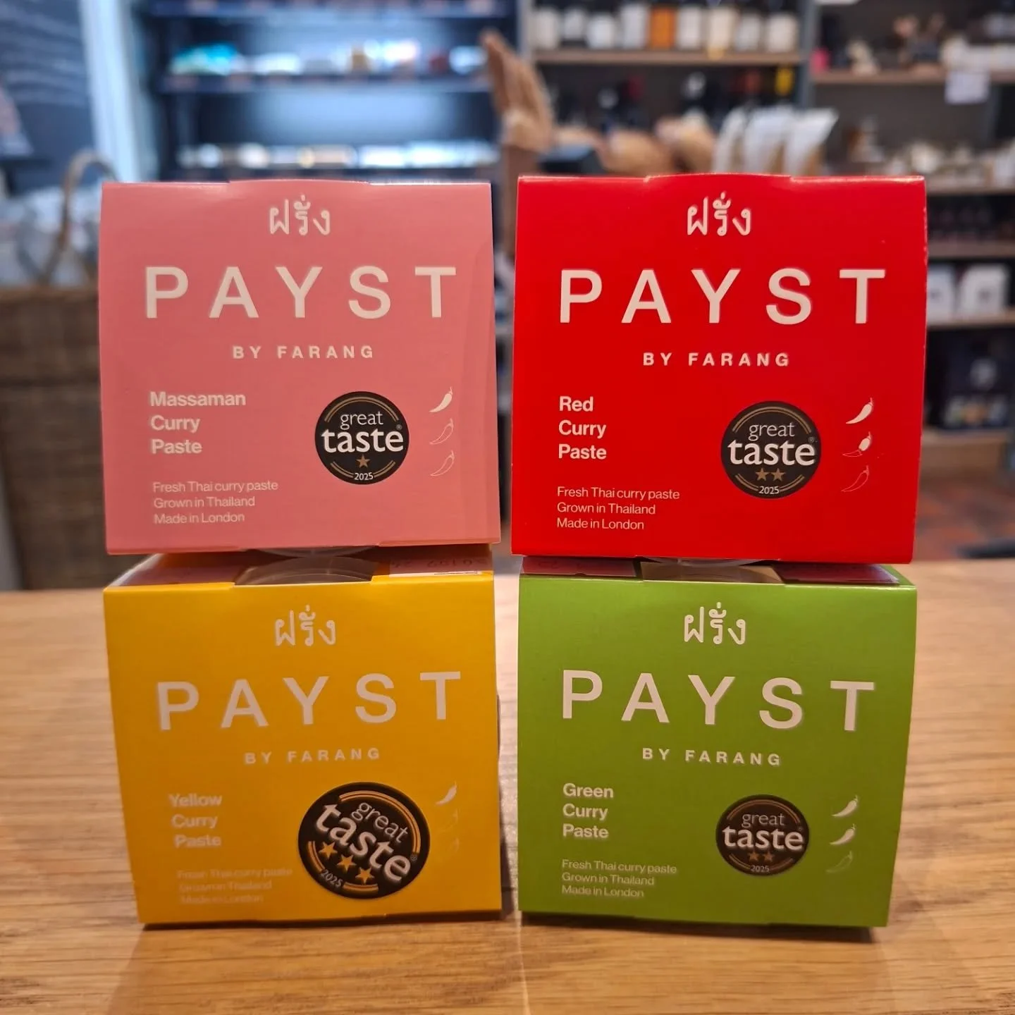 Now in stock a delicious range of curry pastes from @paystltd 

Free from preservatives these will bring vibrant flavours of Thai street food to your kitchen🌶

#shopindependentuk
#supportsmallbusiness
#richmondyorkshire 
#richmondnorthyorkshire