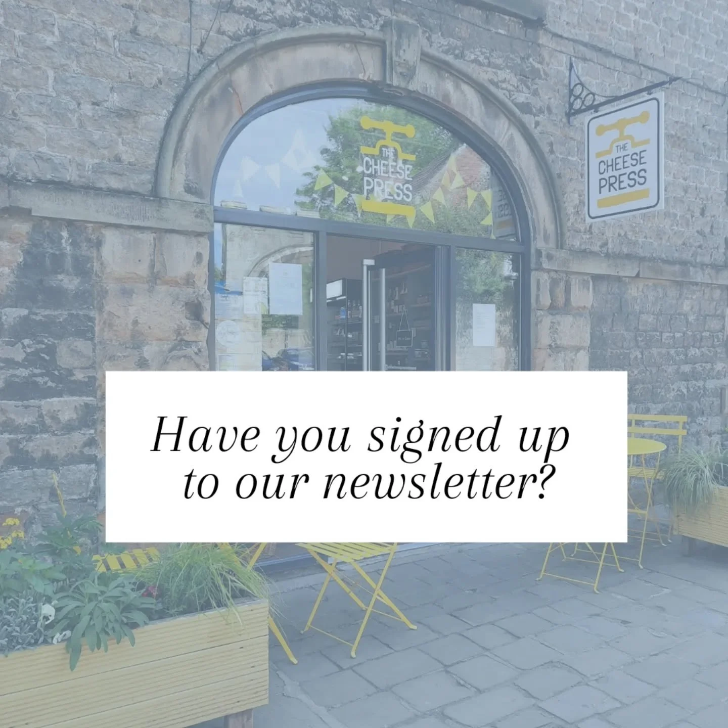 Sign up to our newsletter and be one of the first to hear about our upcoming events, exciting news and announcements 

Visit our website and fill in the Subscribe box at the bottom of the page:

www.thecheesepressrichmond.co.uk 

#cheesemonger
#chees