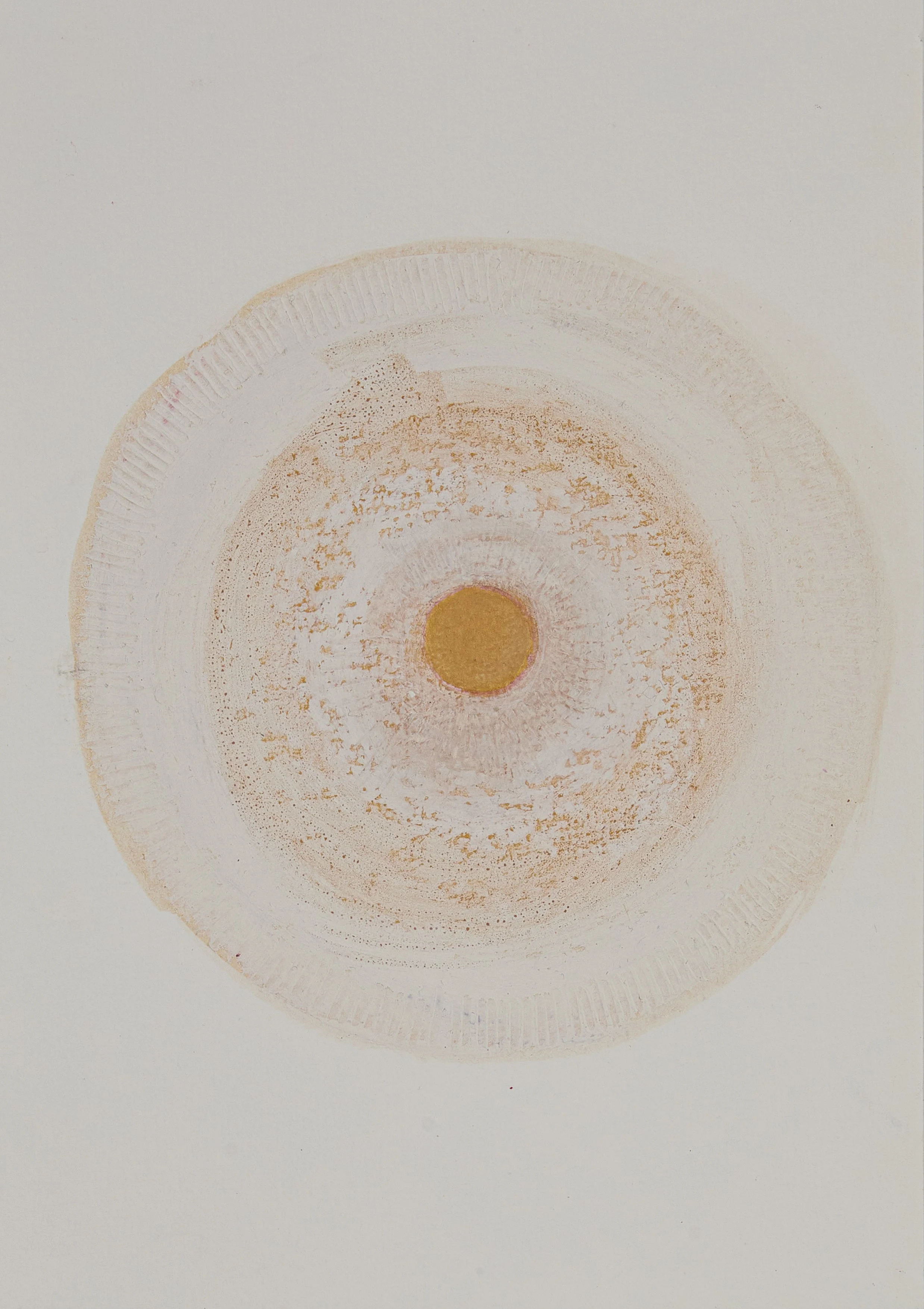 Circle of Blessing.
Mixed media on paper, 15cm x 21cm, 2025.