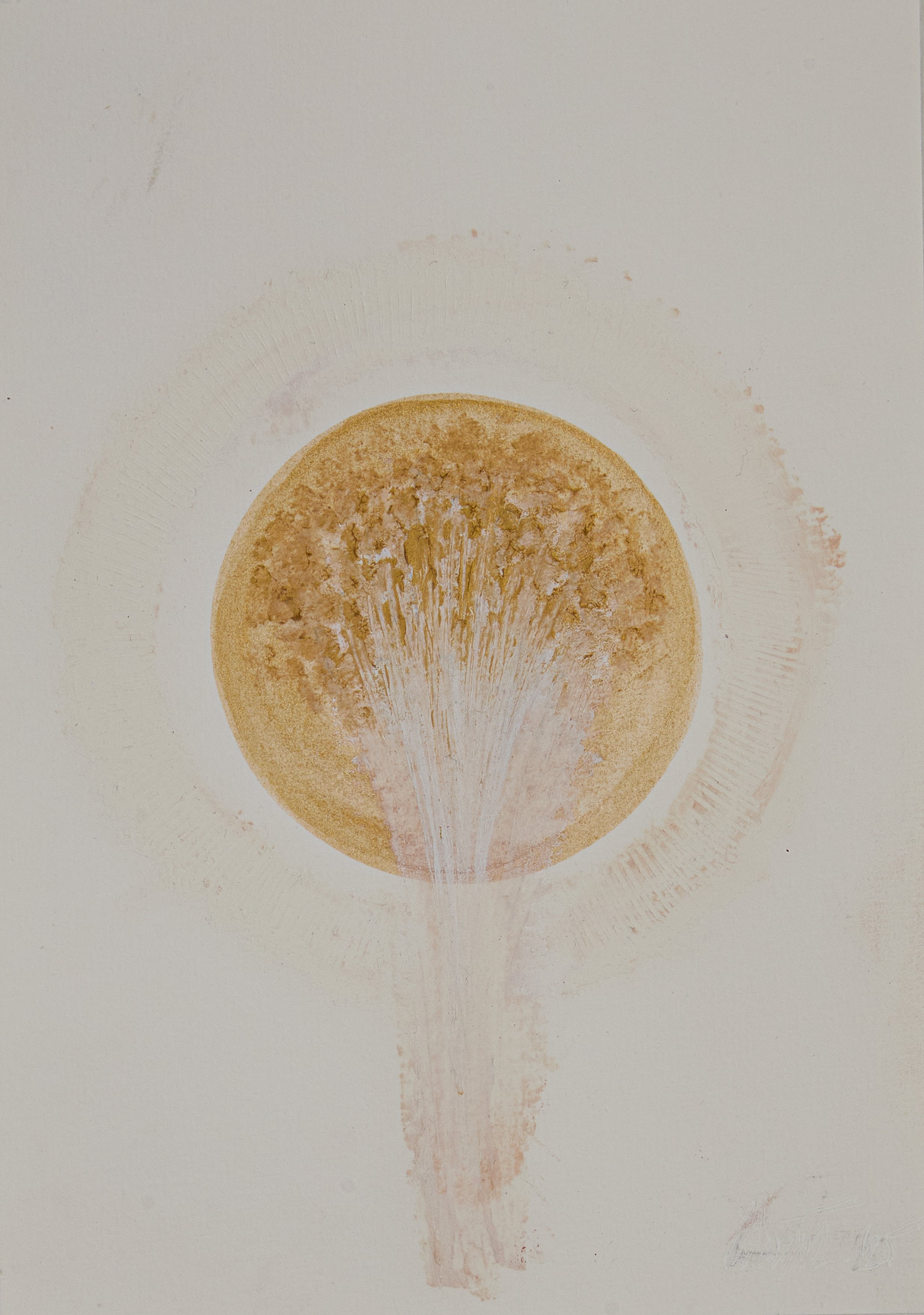 Sacred Union.
Mixed media on paper, 15cm x 21cm, 2025.