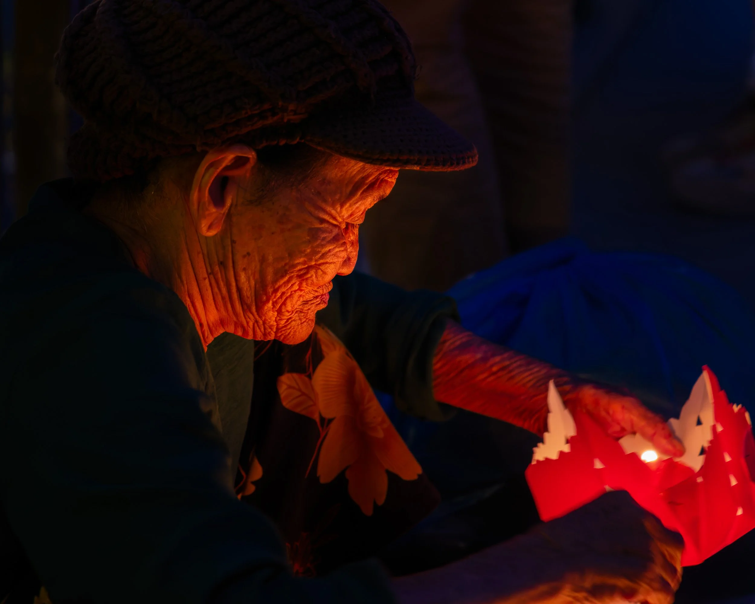 Lantern seller, in Hoi An