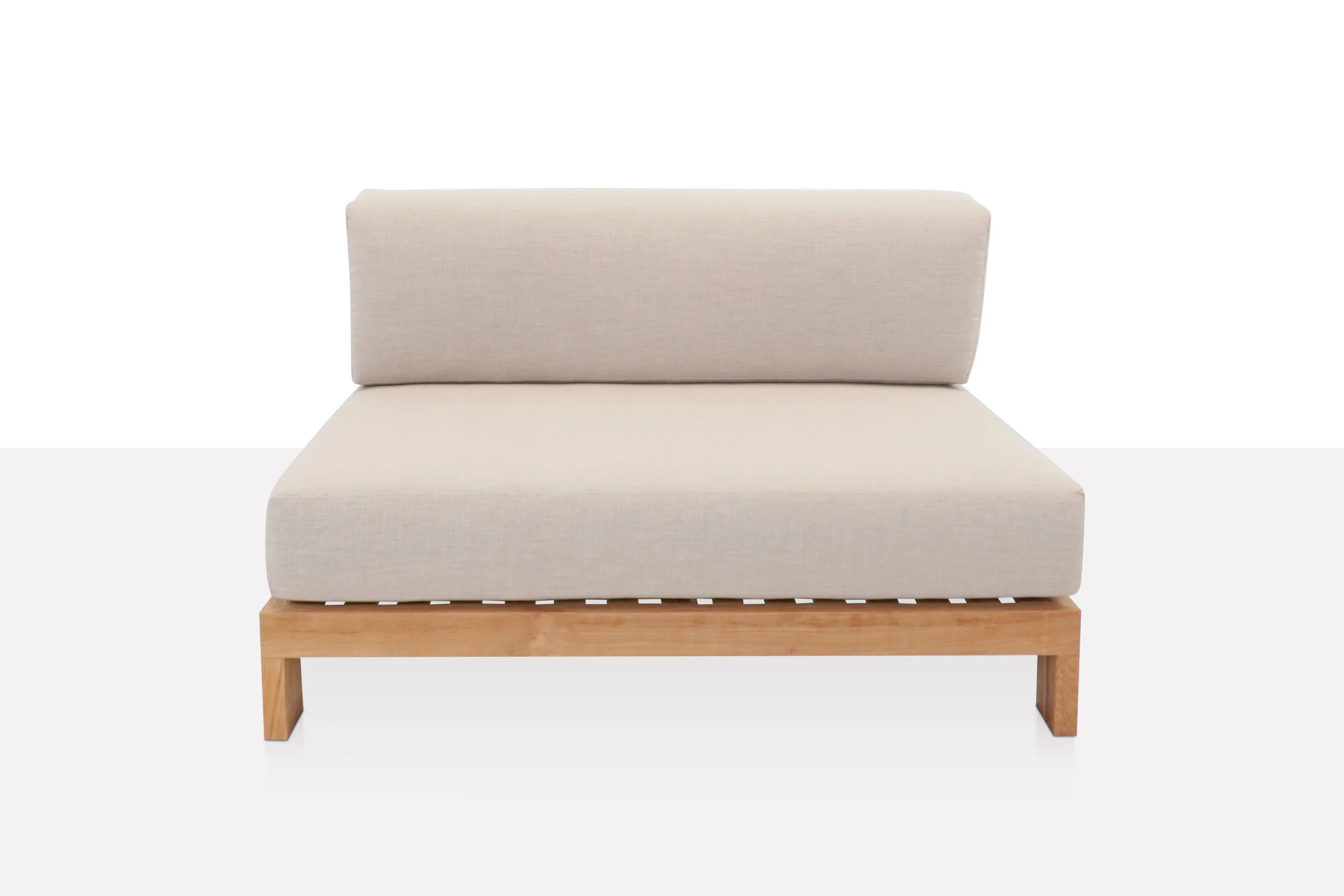 Capri Sectional Armless Loveseat Cushion Back 31.5"H — TEAKMAN
