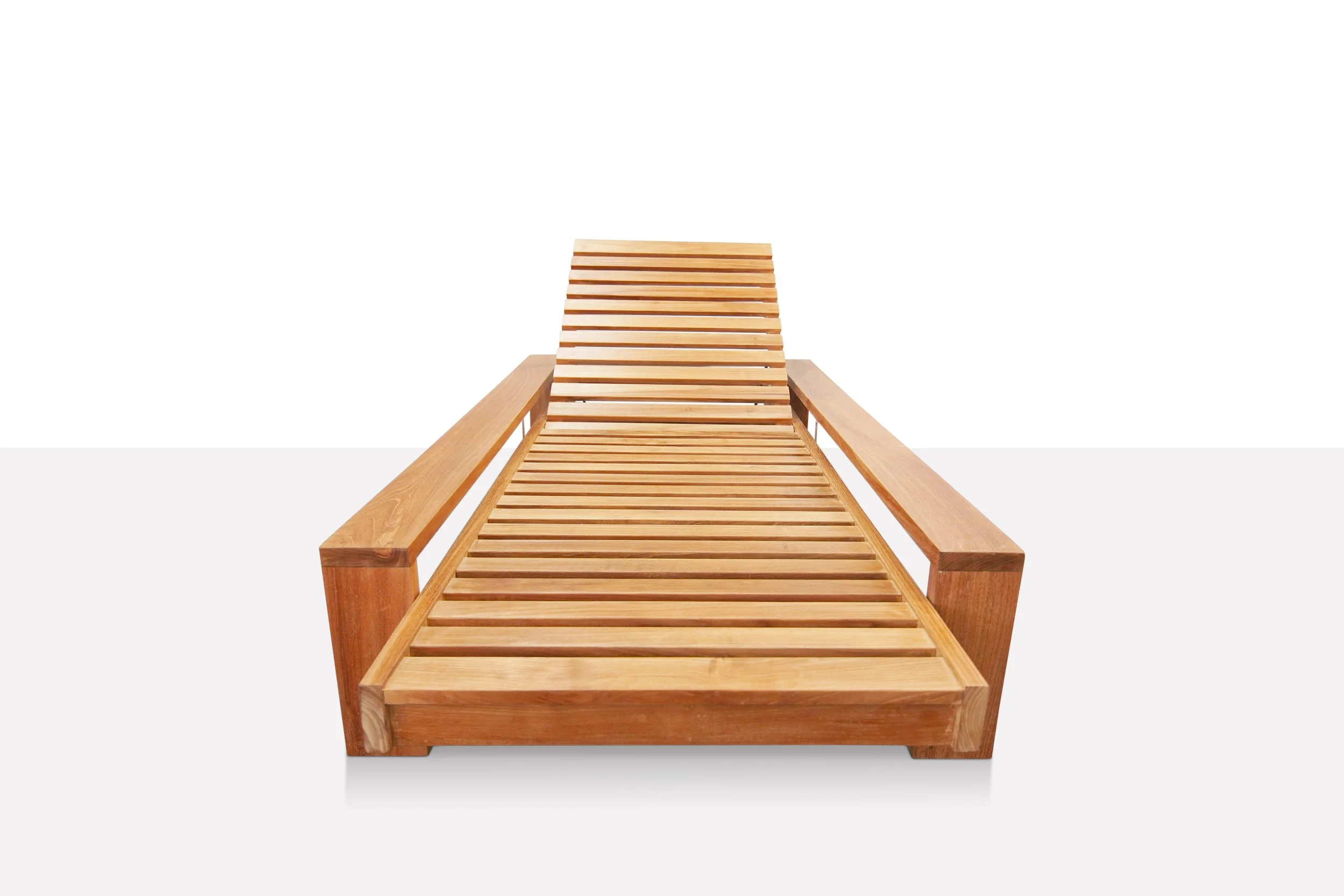 Century Chaise Lounge (Arm Height 13"H) — TEAKMAN