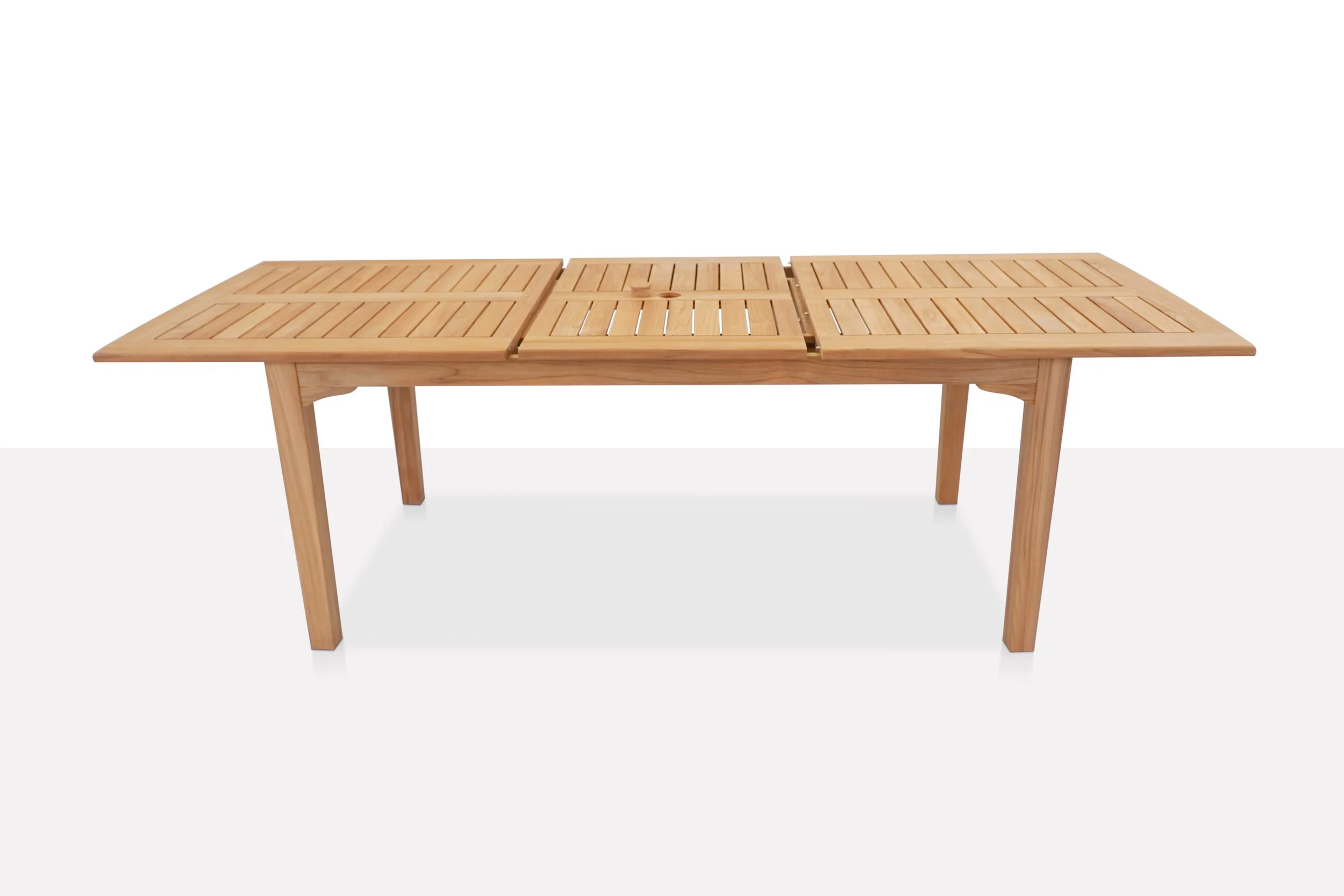 Camden Rectangle Extension Dining Table with Butterfly Leaf — TEAKMAN
