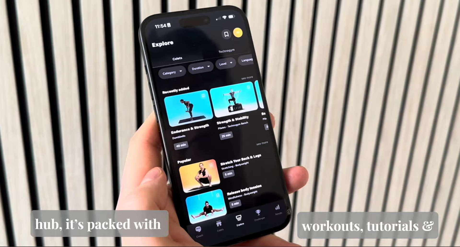 Getting the most out of the Technogym app